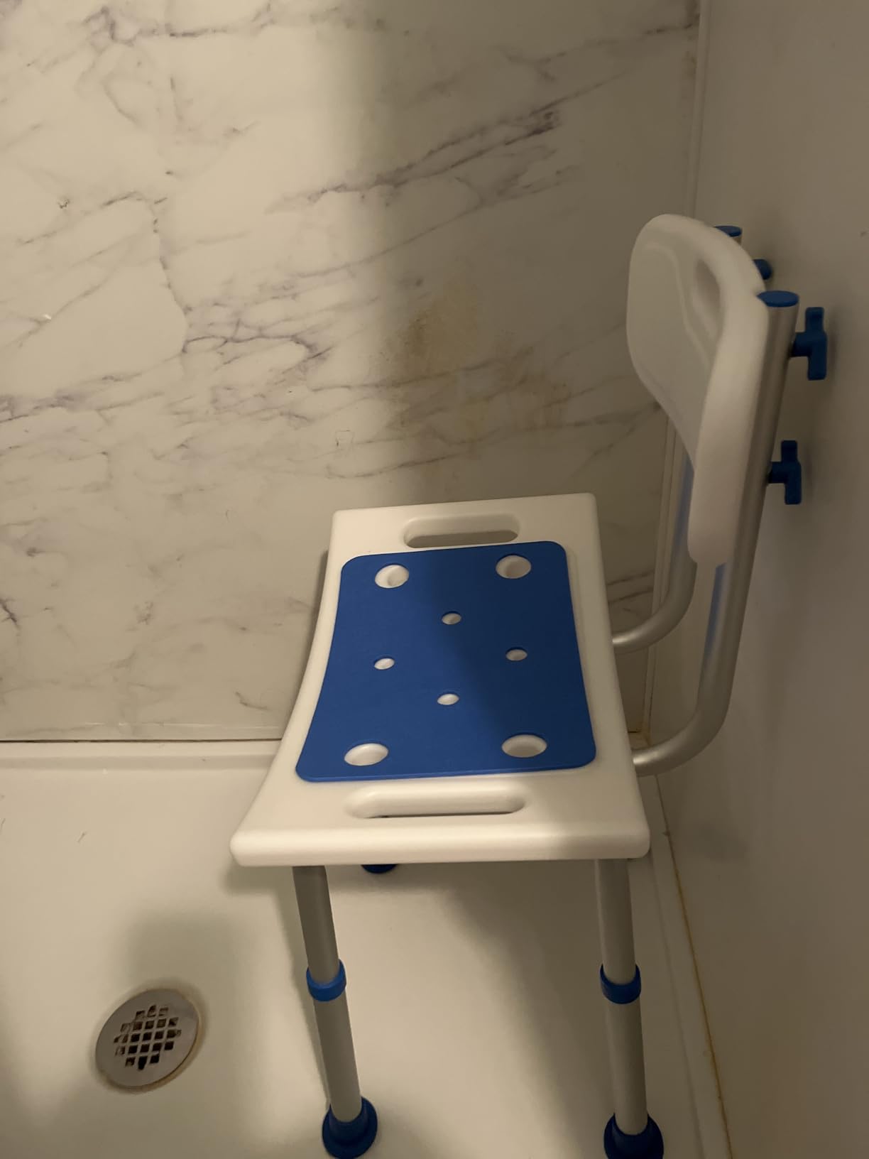 Shower Chair for Inside Shower with Removable Back, 400 lbs Heavy Duty Bath Seat for Bathtub, Safety Bath Stool for Seniors and Disabled - Customer Photo 2