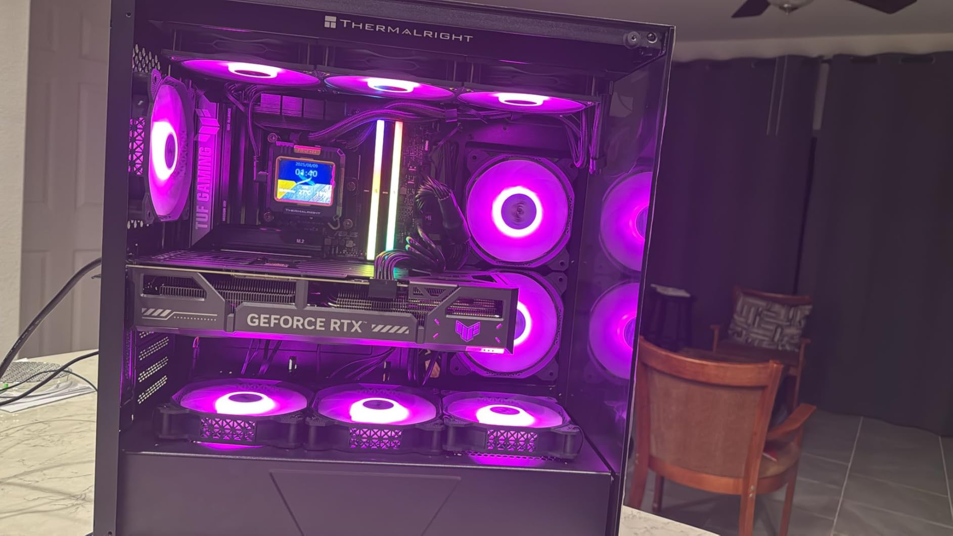 Thermalright FW360 Black ARGB CPU AIO Cooler,PC 360 Specification Water Cooler System,IPS LCD Screen with 320x240 Resolution,for AM5&Intel LGA1700/1851,CPU Cooler Comes with 2.4-inch LCD Display - Customer Photo 1