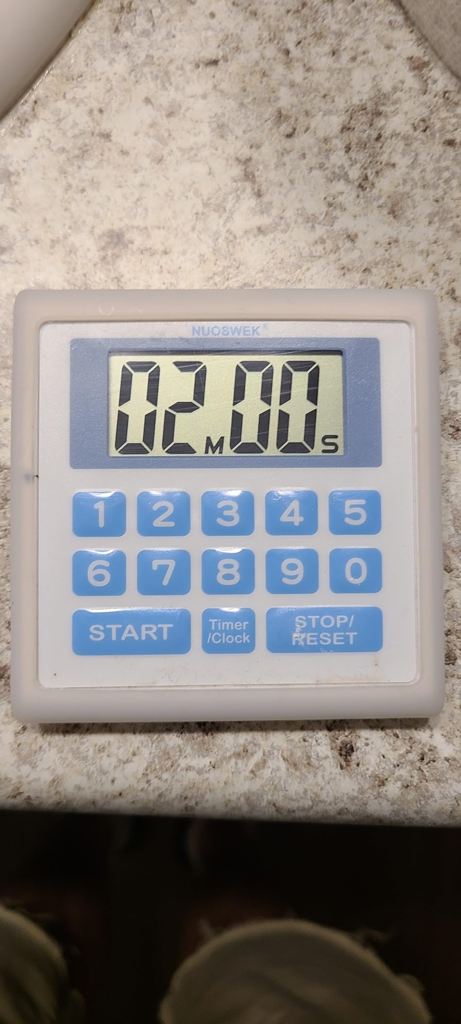 Digital Timer Waterproof Shower Timer Shower Clock Bathroom Kitchen Timer with Strong Magnet and Large LCD Display (Waterproof 7 Key) - Customer Photo 1