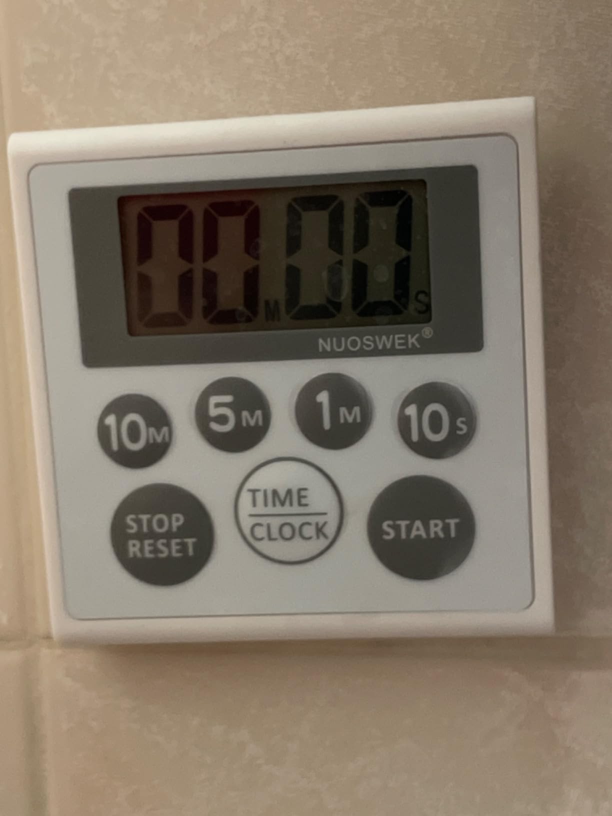 Digital Timer Waterproof Shower Timer Shower Clock Bathroom Kitchen Timer with Strong Magnet and Large LCD Display (Waterproof 7 Key) - Customer Photo 2