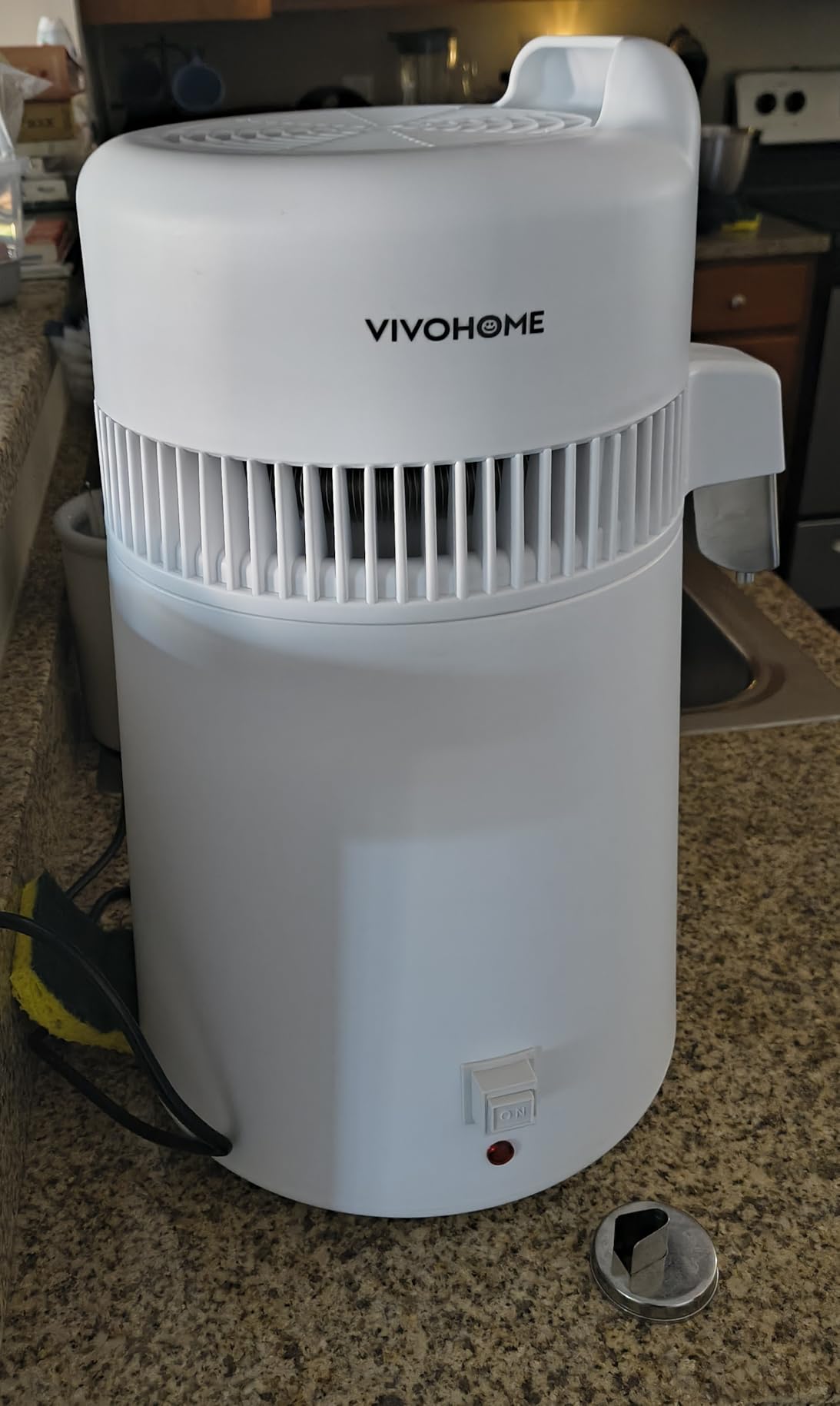 VIVOHOME Water Distiller Countertop 1.6 Gallon/6L 900W Distilled Water Machine with Smart Switch Purifier Filter for Home Office, White - Customer Photo 1