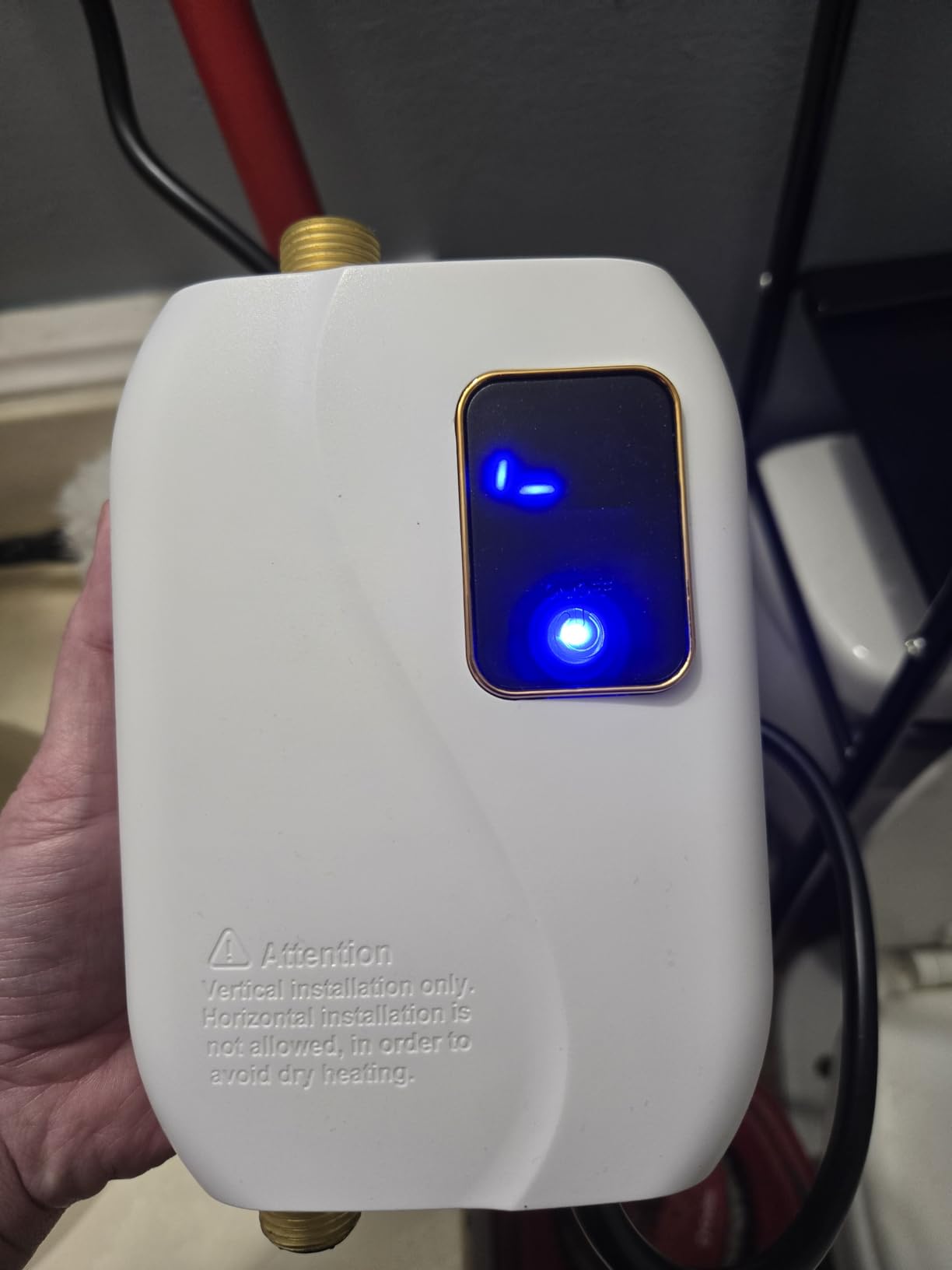 Tankless Water Heater Electric 110V, 3000W Instant Water Heater Under Sink, On Demand Hot Water Heater Electric with Digital Display, Electric Mini Water Heater for Kitchen Bathroom Washing - Customer Photo 1