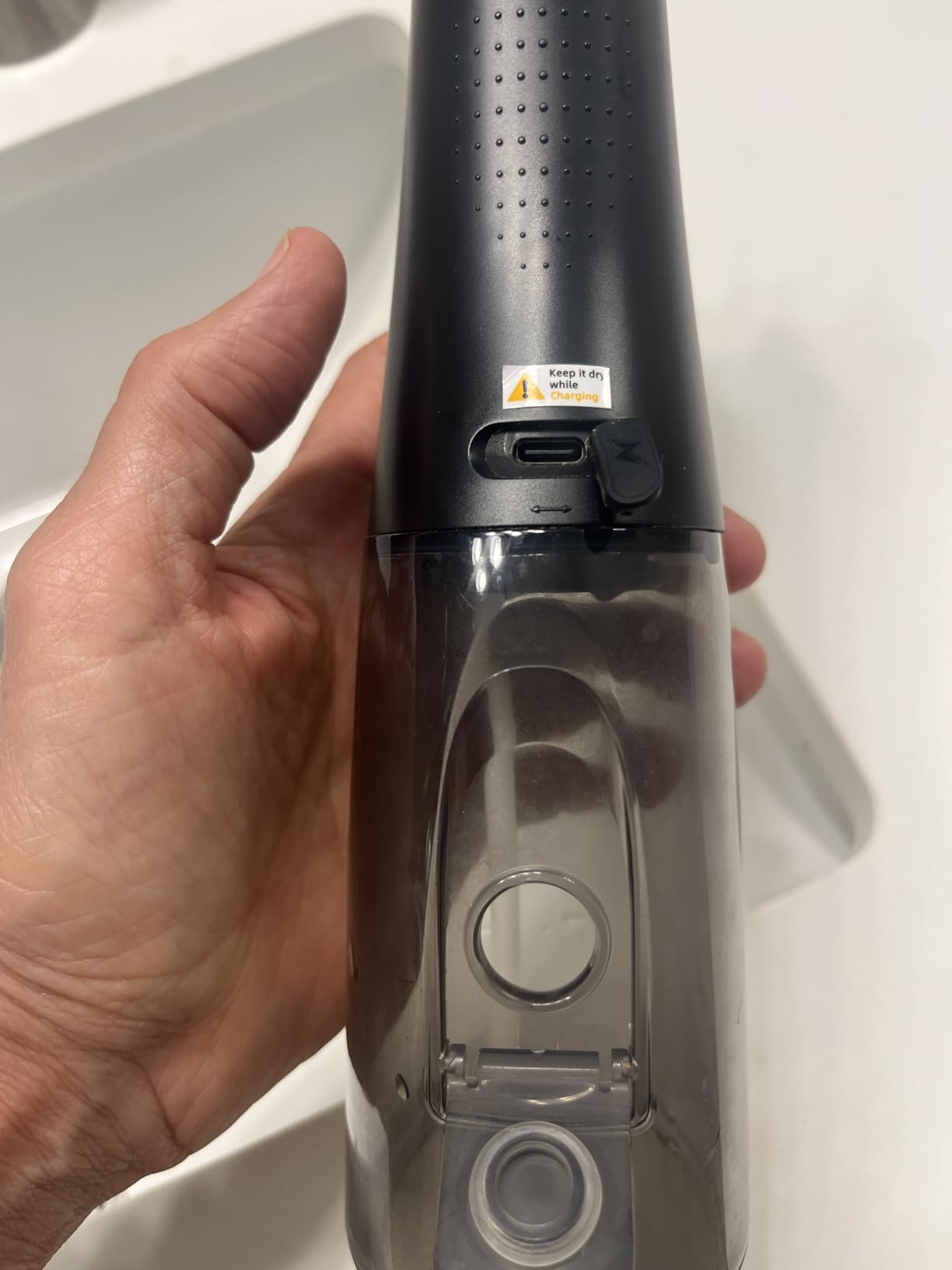 Onlyone Water Dental Flosser, 300ML Portable Oral Irrigator for Teeth, 4 Modes and 5 Jet Tips,Rechargeable Irrigation Cleaner,Electric Flossing Machine Power Flossers & Irrigator Accessories Black - Customer Photo 1