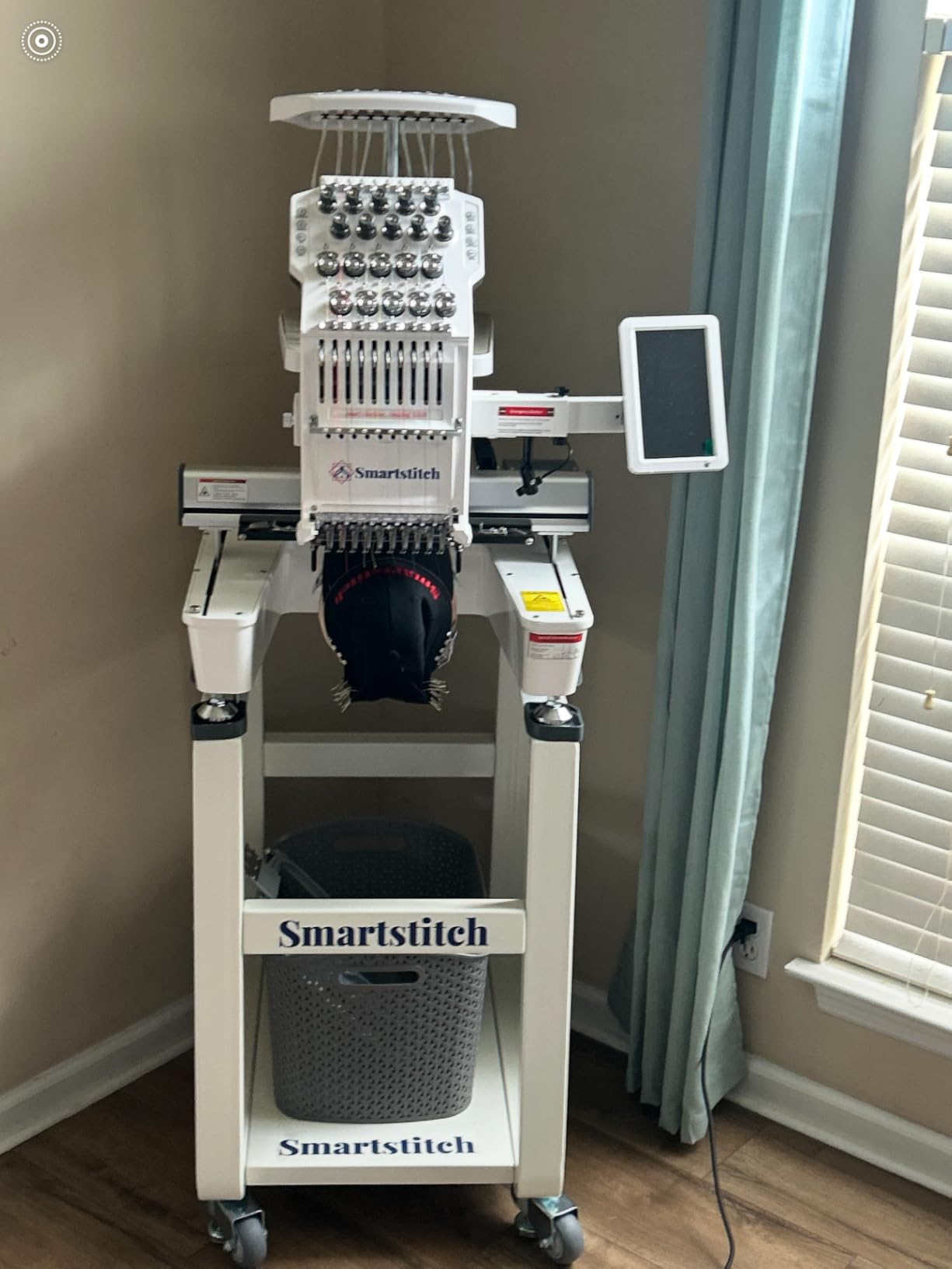 Smartstitch S-1001 Upgraded Embroidery Machine with 10 Needles, 1200SPM Max Speed, 7