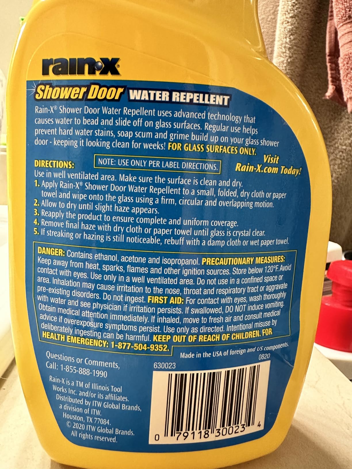Rain-X 630542 Water Repellent, 16 Fl. Oz. - Protects Glass Shower And Doors From Soap Residue And Hard Water Stains Leaving Your Bathroom Beautiful (Pack of 2) - Customer Photo 1