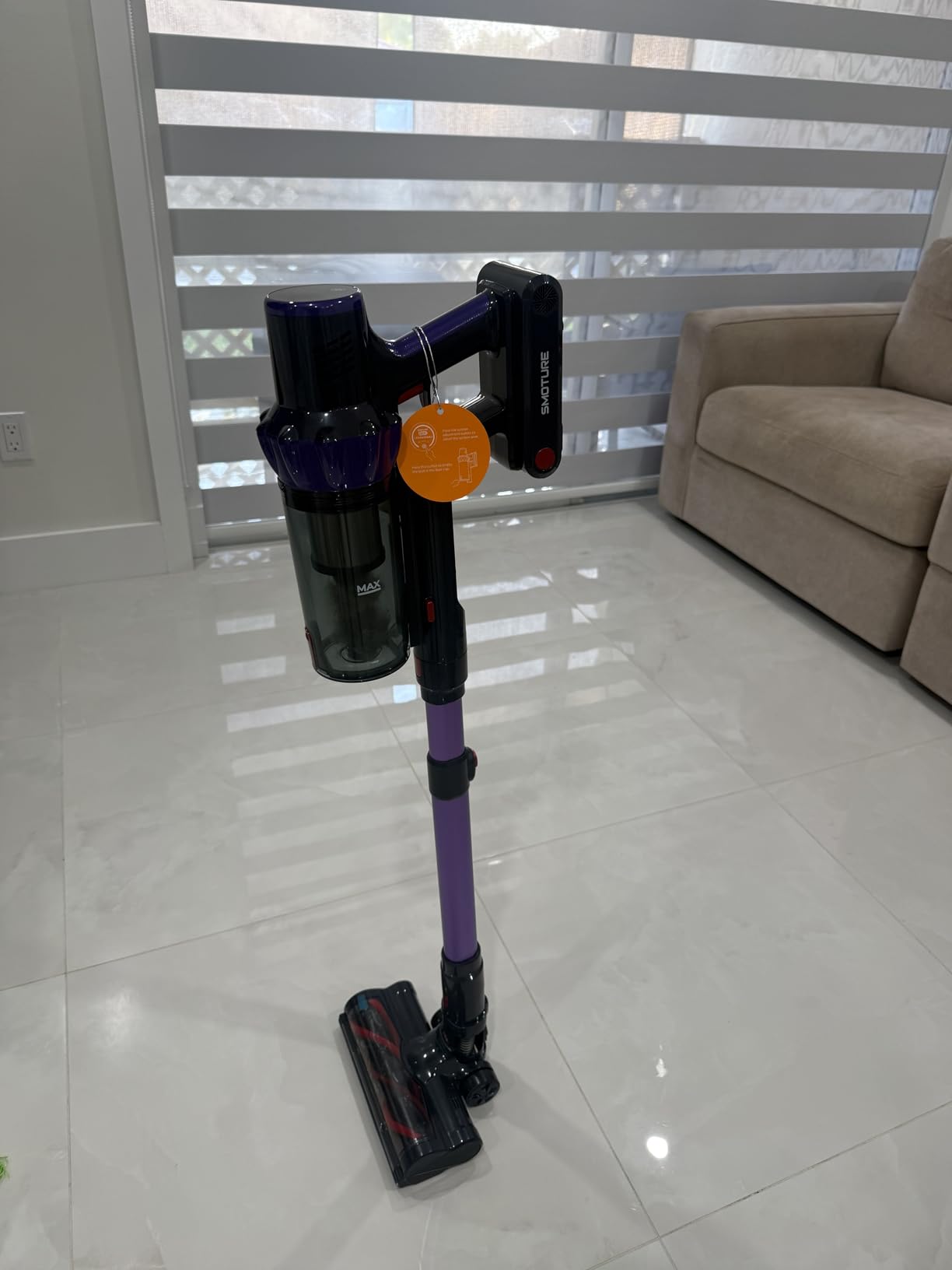 Cordless Vacuum Cleaner, 2 Batteries 110 Mins Runtime Vacuum Cleaners for Home, 45KPA 550W Stick Vacuum with Brushless Motor, Automatically Adjust Suction, Handheld Vacuum for Pet Hair/Carpet/Floor - Customer Photo 1