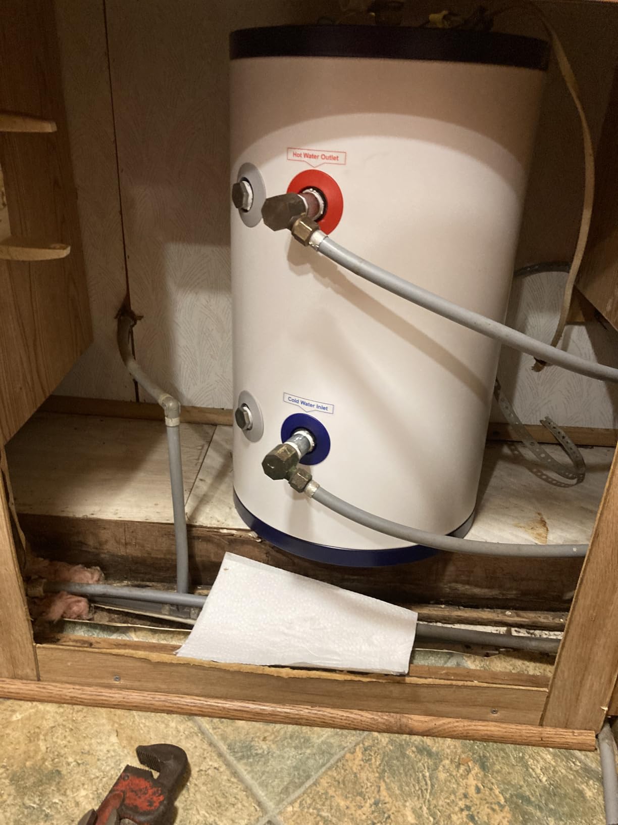 ThermoMate Tank Water Heater Electric, 18 Gallon Small Point of Use Residential Hot Water Heater for Washing & Shower, 120Volt 1500W Compact, Adjustable Thermostat, UL Listed - Customer Photo 1