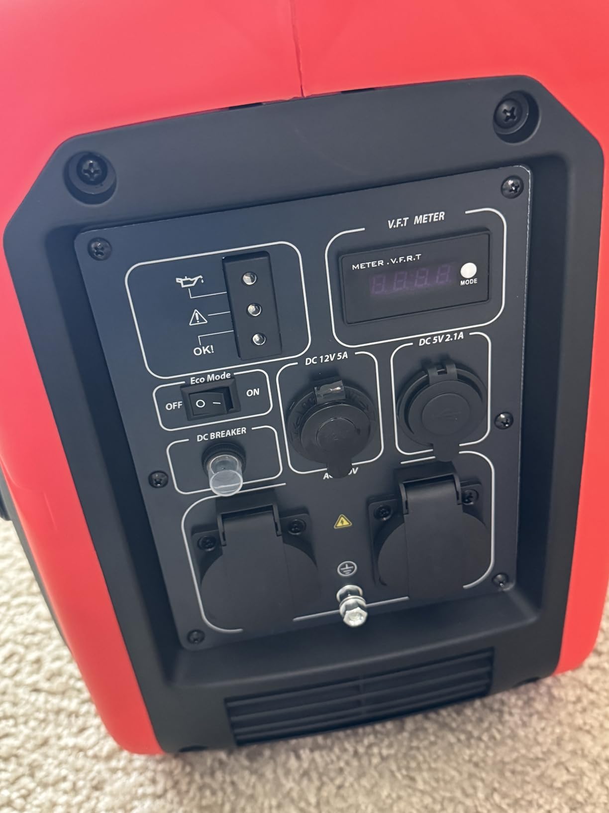 ERAYAK 4500W Portable Inverter Generator for Home Use, Super Quiet Small Generator for Camping Outdoor Emergency Power Backup, Gas Powered Engine, ECO Mode, EPA Compliant - Customer Photo 1