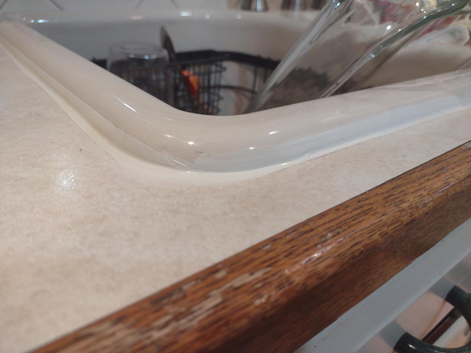 Globalcom Advanced Silicone Caulk for Kitchen & Bathroom - 100% Waterproof Silicone Sealant for Interior and Exterior Use, Stronger Adhesion, Shrink & Crack Proof - 5.3 oz White Customer Review Globalcom Advanced Silicone Caulk for Kitchen & Bathroom - 100% Waterproof Silicone Sealant for Interior and Exterior Use, Stronger Adhesion, Shrink & Crack Proof - 5.3 oz White - Customer Photo 1