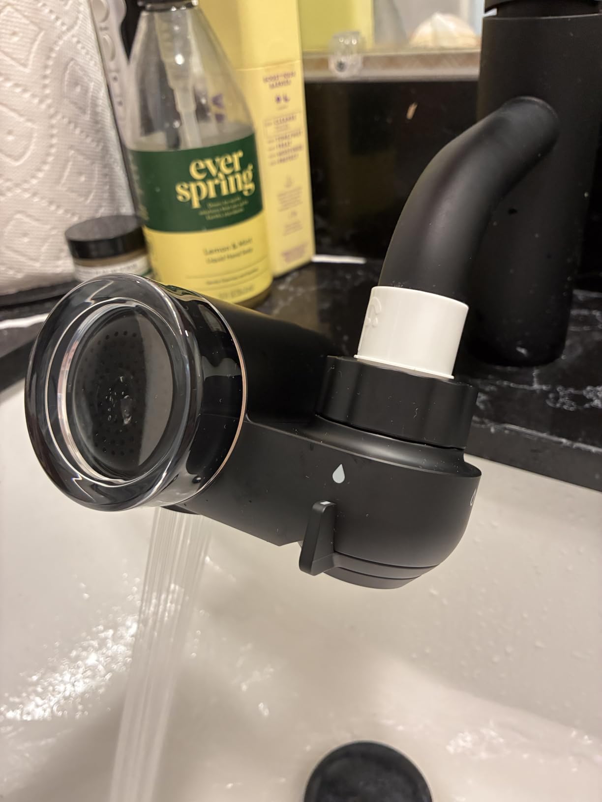 Filterbaby Skincare Filter 2.0, Bathroom Sink Filter Faucet for Men and Women's Skin Care, 99.9% Chlorine Removal – 0.000001 mm Carbon Fiber, Clinically Tested, Skin Hydration in 2 Weeks (Chrome) - Customer Photo 1