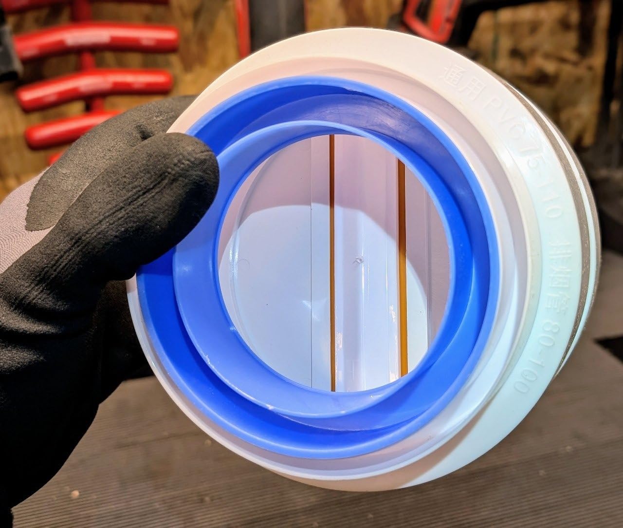 3'' 4'' Backdraft Damper Duct Draft Stopper Draft Blocker, One Way Airflow Ducting Insert for Ducting in PVC or Flexible Hose, Bathrooms Fans and Shutter Fan Vent - Customer Photo 1