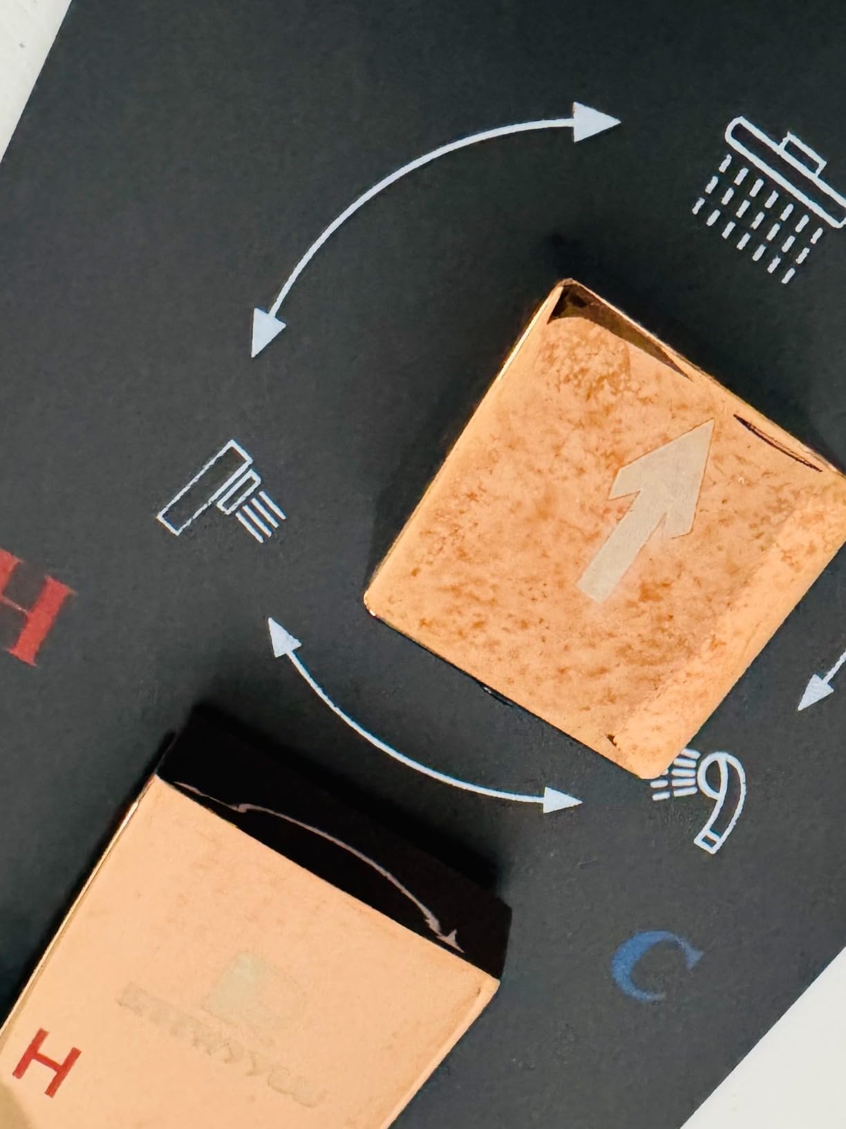 Brushed Nickel Rainfall Shower Head, Wall Mounted 12 Inch Shower Heads with Handheld Spray Combo, Luxury Bathroom Square Rain Shower System, Solid Brass Pressure Balancd Shower Faucet Valve - Customer Photo 2