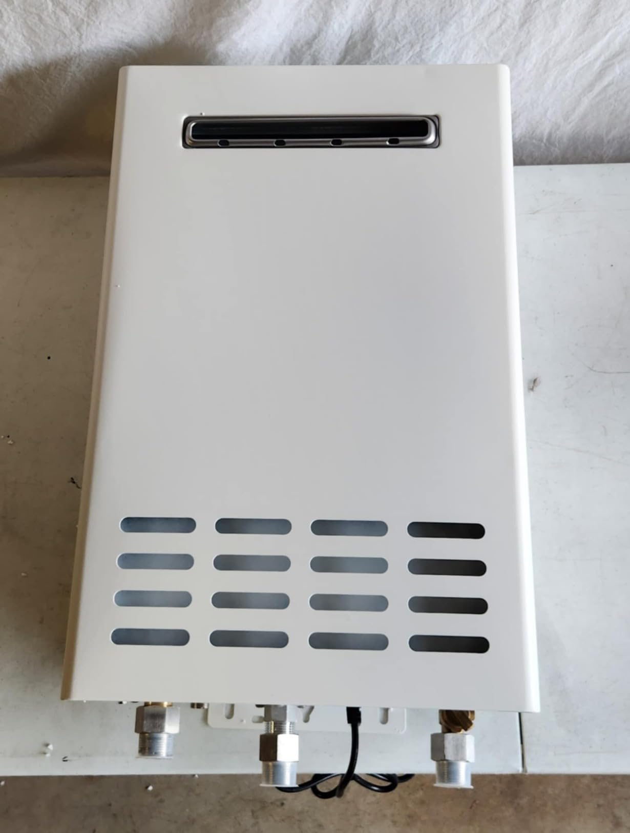Propane Tankless Water Heater Outdoor, 5.2 GPM 130000 BTU On Demand Hot Water Heater with Remote Control, 110V Residential Instant Propane Waterheater - Customer Photo 1