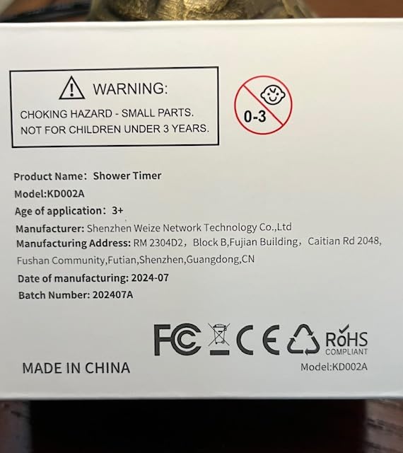 Shower Timer Waterproof Bathroom Toilet Timer Digital Kitchen for Wall Mount, Study w/Foldable Stand, Countdown Stopwatch w/Suction Cup for Swim, Rechargeable, White - Customer Photo 2