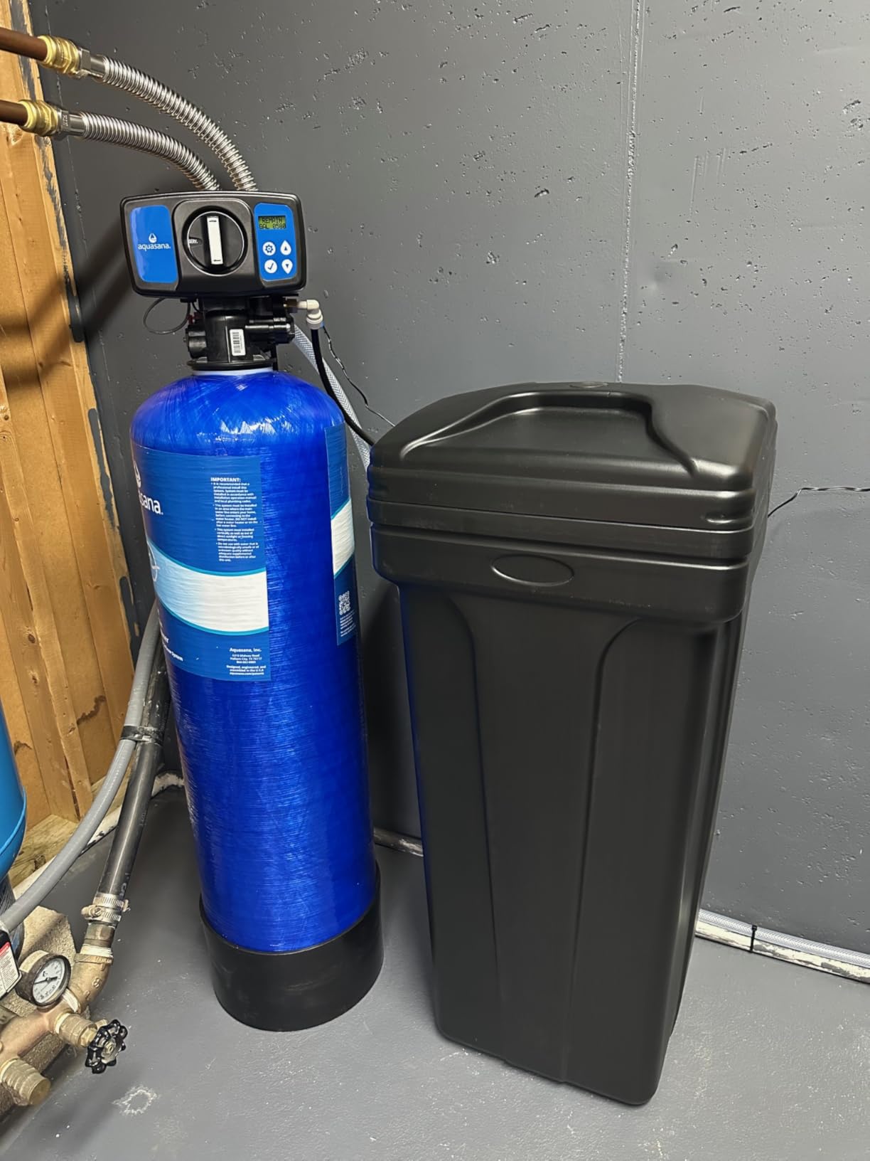 Aquasana SimplySoft® 40,000 Grain Water Softener - Whole House Hard Water Reduction - Base Tank & Cabinet System WH-SF40-BASE - Customer Photo 1