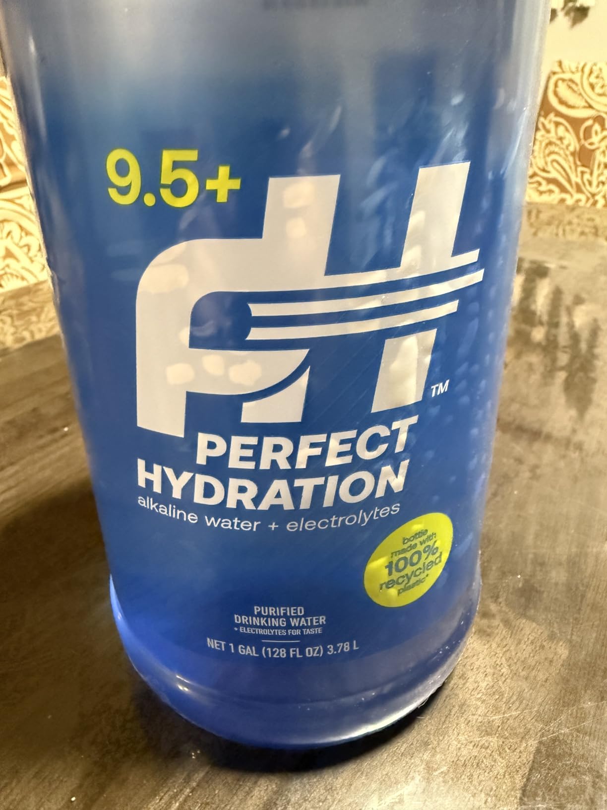 Perfect Hydration 9.5+ pH Alkaline Drinking Water, Electrolyte Minerals for Taste, Made in the USA, 8 Gallons (2 Cases of 128 fl oz Jugs) - Customer Photo 1