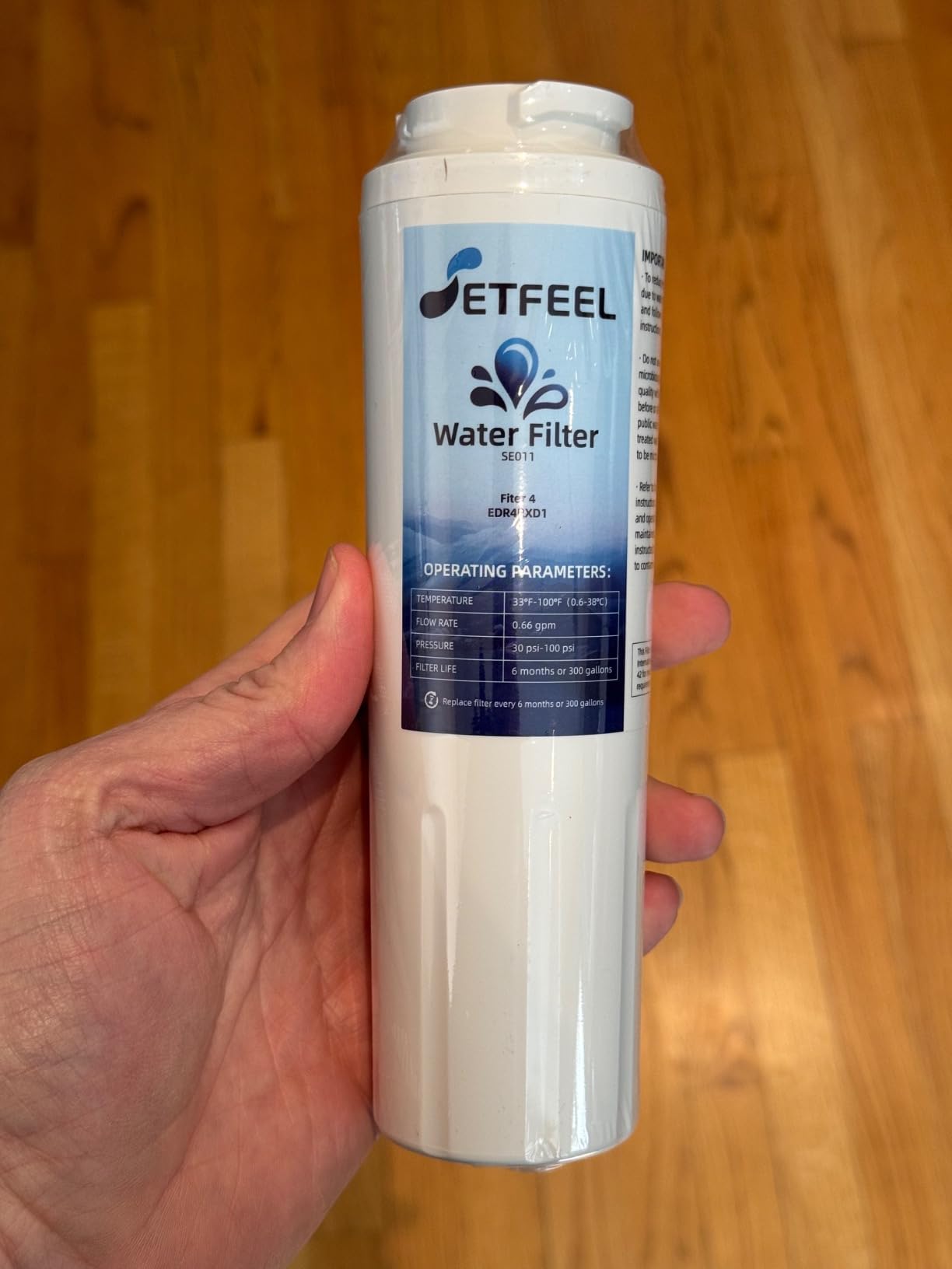 UKF8001 Water Filter Replacement for Whirlpool EDR4RXD1, Fiter 4, EDR4RXD1 Fit Kitchenaid Refrigerator Krfc300ess01 wrx735sdhz00 wrx735sdhz01 UKF8001AXX-200, HDX FMM-2, 3 Filter SETFEEL Customer Review UKF8001 Water Filter Replacement for Whirlpool EDR4RXD1, Fiter 4, EDR4RXD1 Fit Kitchenaid Refrigerator Krfc300ess01 wrx735sdhz00 wrx735sdhz01 UKF8001AXX-200, HDX FMM-2, 3 Filter SETFEEL - Customer Photo 1