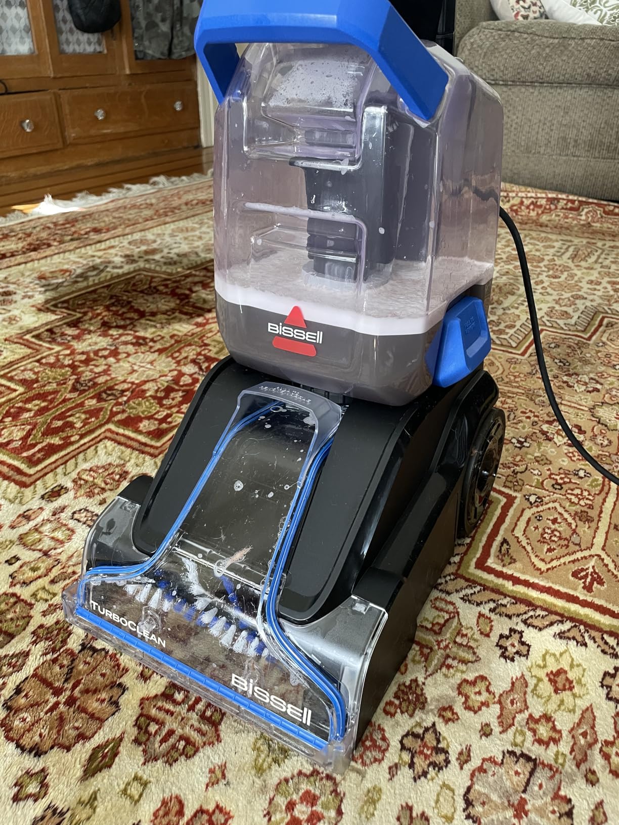 BISSELL TurboClean PET, Upright Carpet & Upholstery Cleaner, 3948 - Customer Photo 1