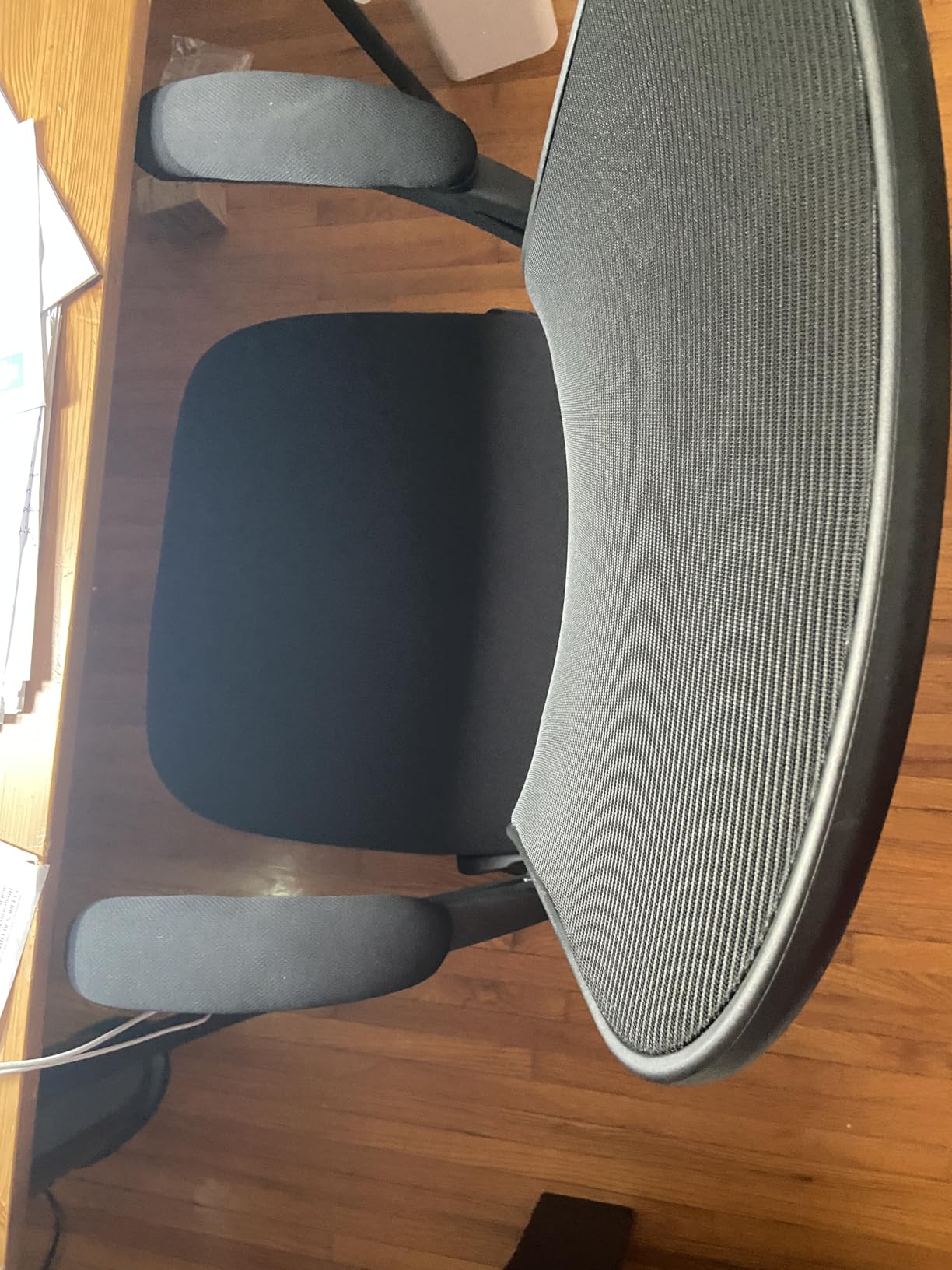 Office Chair, Ergonomic Desk Chairs 330LBS Capacity High Back Mesh Computer Chair with Flip-up Armrests, Comfy Work Chair with Adjustable Lumbar Support, Rolling Chair - Customer Photo 2