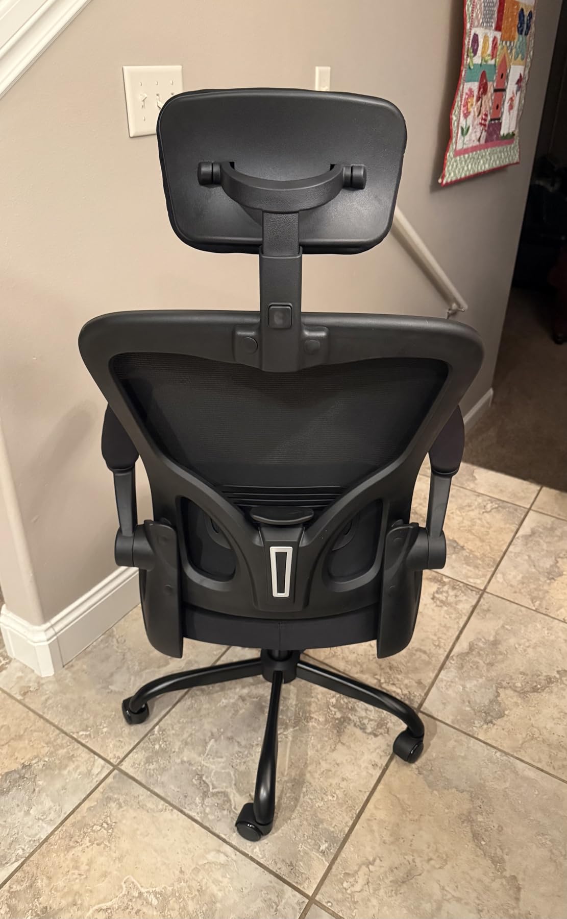 Office Chair Ergonomic Desk Chair, 330LBS Capacity, High Back Computer Chair for Long Hours Comfortable, Rolling Swivel Executive Task Chair for Home Office with Flip-up Armrests, Black - Customer Photo 1