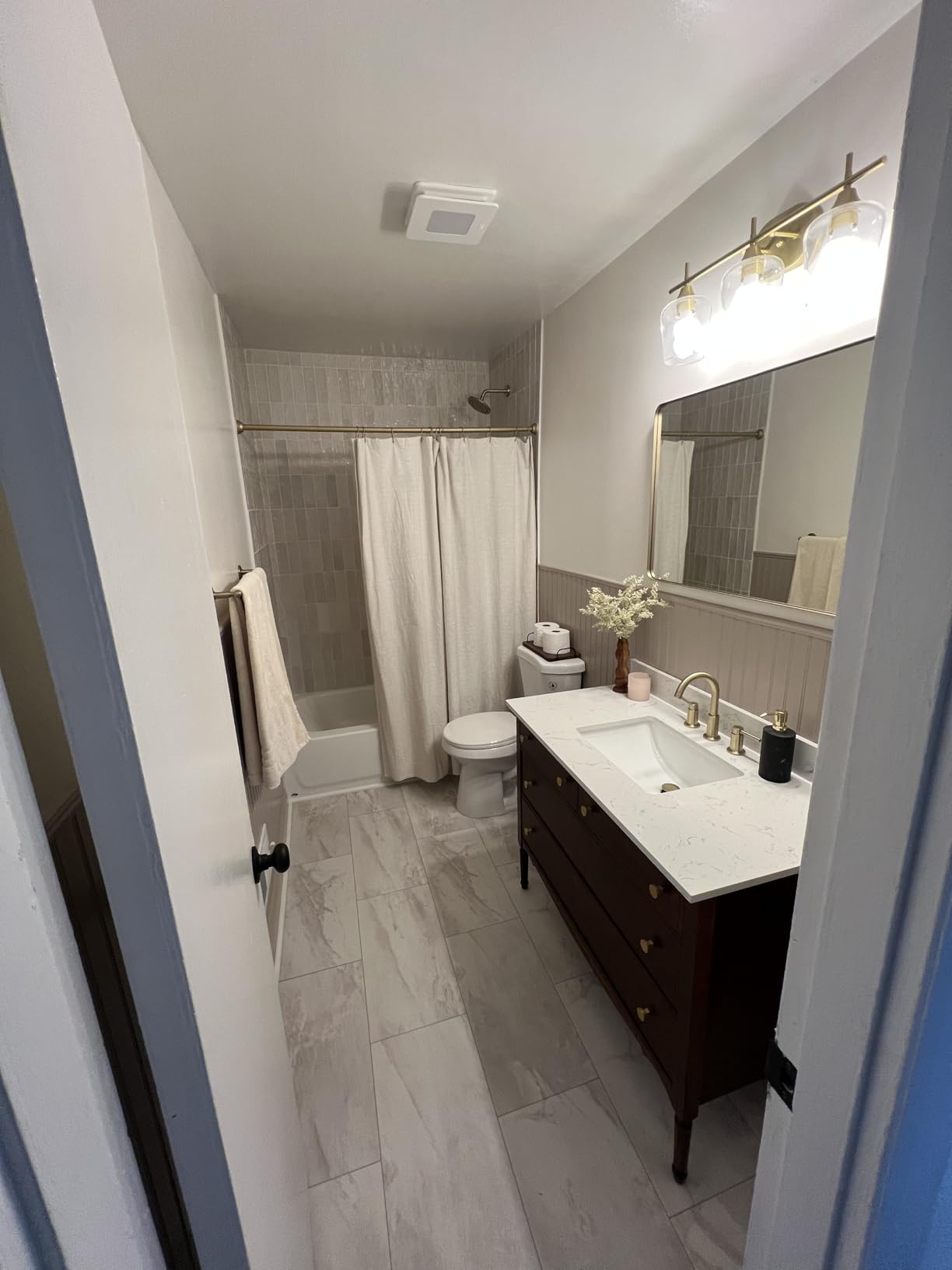 Broan-NuTone Bathroom Exhaust Fan with LED Light, Easy Install, 60 CFM, 0.9 Sones, Energy Star - Customer Photo 2