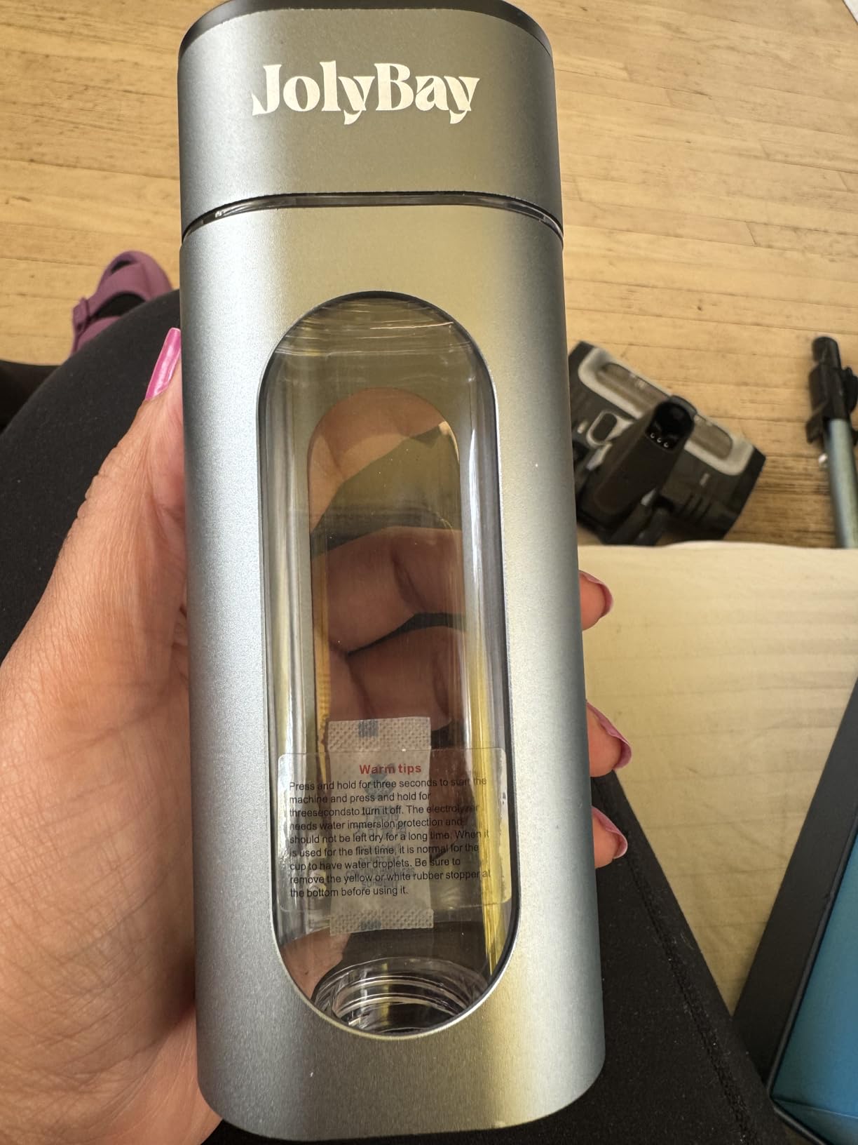 Portable Hydrogen Water Bottle Generator 280ML | Molecular Hydrogen Water Machine with SPE PEM | 8000 PPB and Dual Mode Timer, Lightweight Hydro Bottle for Office, Gym, Home, and Travel - Customer Photo 1