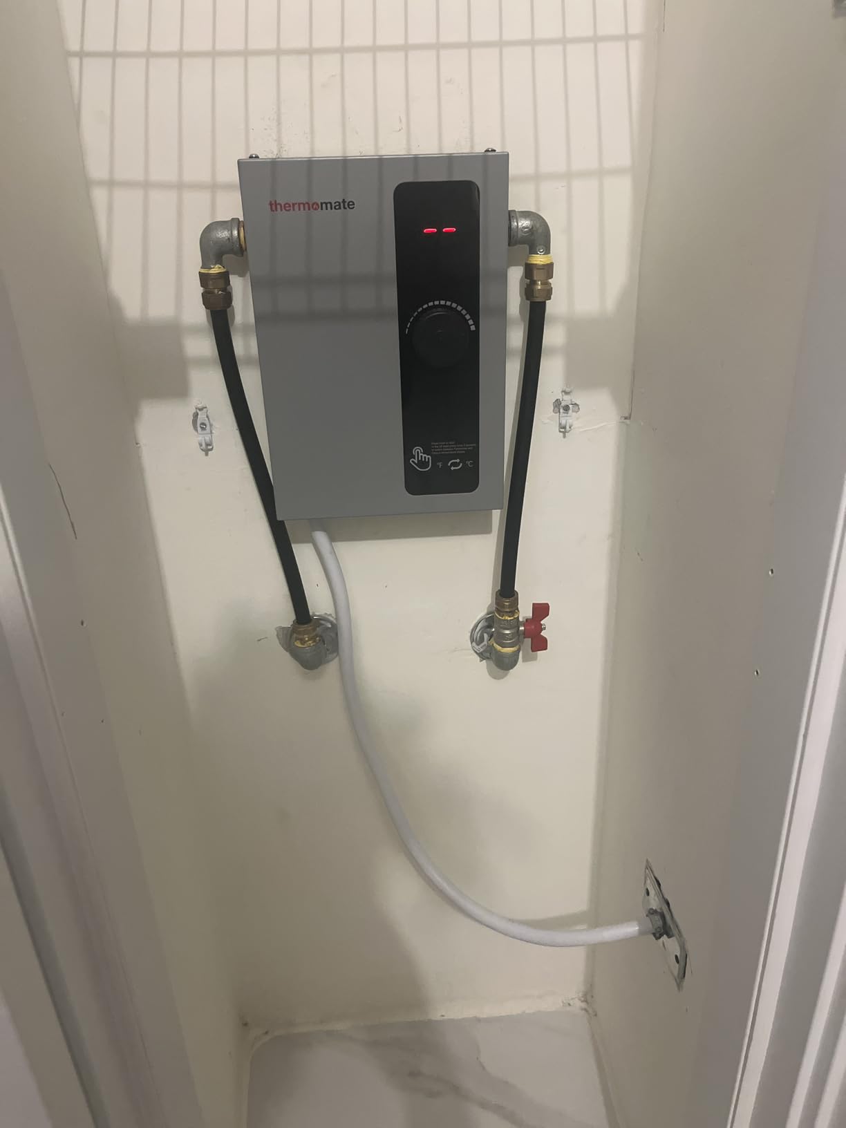 Tankless Water Heater Electric for Single Sink Faucet, ThermoMate 3500W 120V Small Point of Use Instant Hot Water Heater with Temperature Display, Self-modulating, ETL Certified - Customer Photo 3
