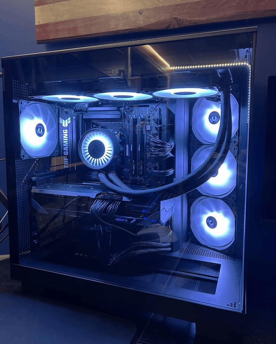 ARCTIC Liquid Freezer III Pro 360 A-RGB (White) - AIO CPU Cooler, 3 x 120 mm Water Cooling, 38 mm Radiator, PWM Pump, VRM Fan, AMD AM5/AM4, Intel LGA1851/1700 Contact Frame - White - Customer Photo 1