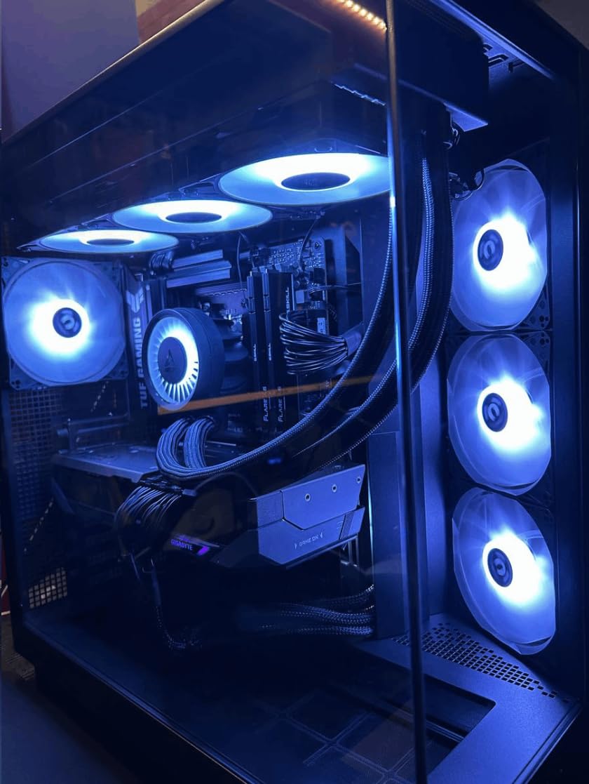ARCTIC Liquid Freezer III Pro 360 A-RGB (White) - AIO CPU Cooler, 3 x 120 mm Water Cooling, 38 mm Radiator, PWM Pump, VRM Fan, AMD AM5/AM4, Intel LGA1851/1700 Contact Frame - White - Customer Photo 2