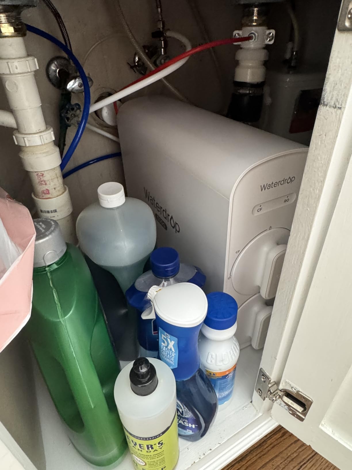 Waterdrop G5P500A Alkaline Mineral pH+ Reverse Osmosis Water Filter, NSF/ANSI 372 Certified, 8 Stage Reverse Osmosis System, 500G RO Water Filtration System, 2:1 Pure to Drain, Reduces TDS, BPA Free - Customer Photo 2