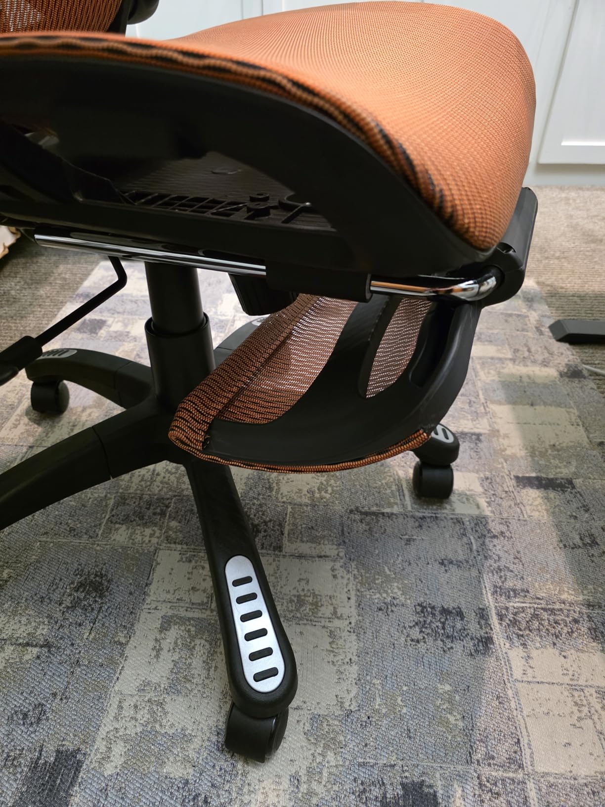 ELABEST X100 Ergonomic Office Chair with Footrest, Big and Tall Home Desk Chair with 5D Flip-Up Arms, Adjustable 3D Lumbar Support,High Back Rolling Computer Chair, Swivel Mesh Chairs (Midnight Mist) - Customer Photo 2