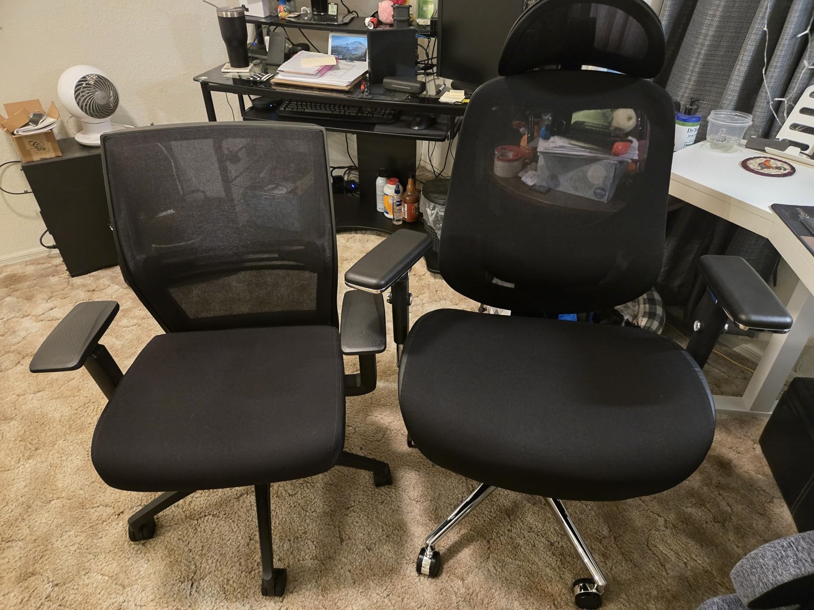 700lbs Big and Tall Office Chair with Wide Thick Seat Cushion for Sitting All Day,Ergonomic Mesh Desk Chair with Adjustable Lumbar Support for Heavy People,4D Armrests - Customer Photo 1