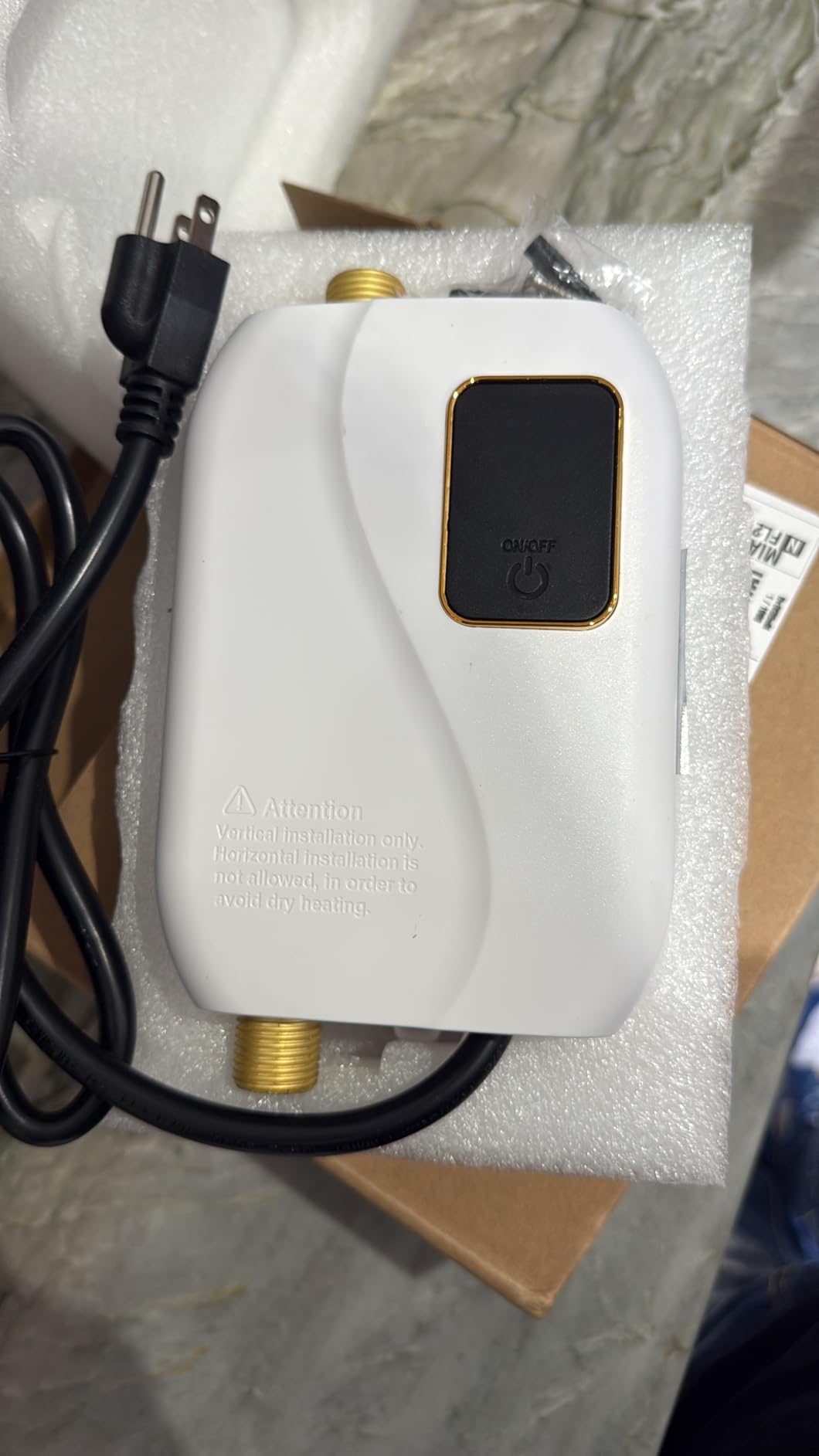 Tankless Water Heater Electric 110V, 3000W Instant Electric Water Heater, Under Sink Water Heater with Digital Display, On Demand Hot Water heater Electric for Kitchen Bathroom Washing - Customer Photo 4
