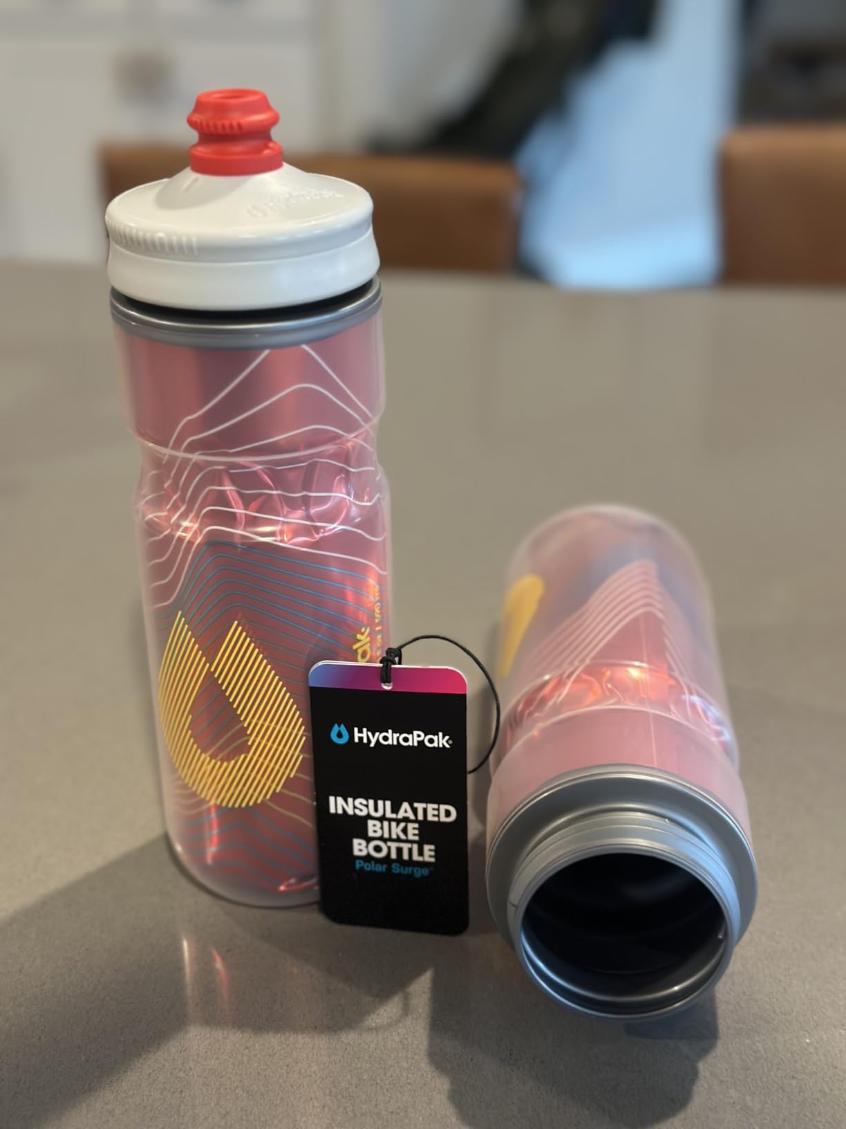 HydraPak Polar Surge Insulated Bike Water Bottle 2-Pack (20oz or 24oz) - High Flow, Fits Most Bike Cages, For Cycling & Sports - Customer Photo 1