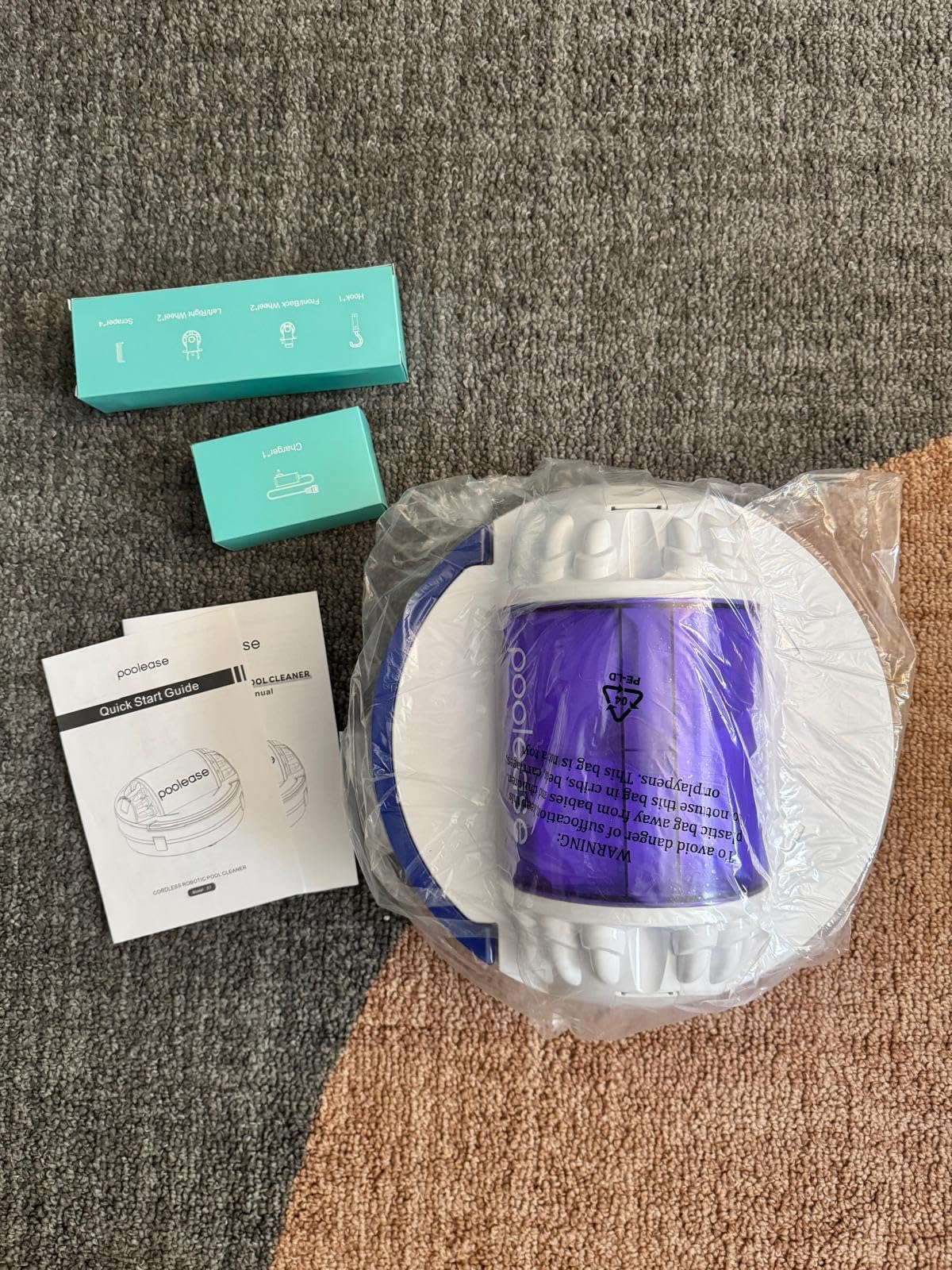 X1 Robotic Pool Vacuum for Above Ground Pool, Automatic Cordless Pool Cleaner with 45W Dual-Motor, Ideal for Above-Ground Flat Pool, 2L Debris Capacity - Customer Photo 1