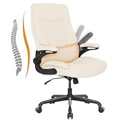 Ergonomic Big and Tall Office Chair, 500LBS PU Leather Executive Desk Chair with Lumbar Support and Flip-up Armrests, High Back, for Home and Office, Black - Customer Photo 2