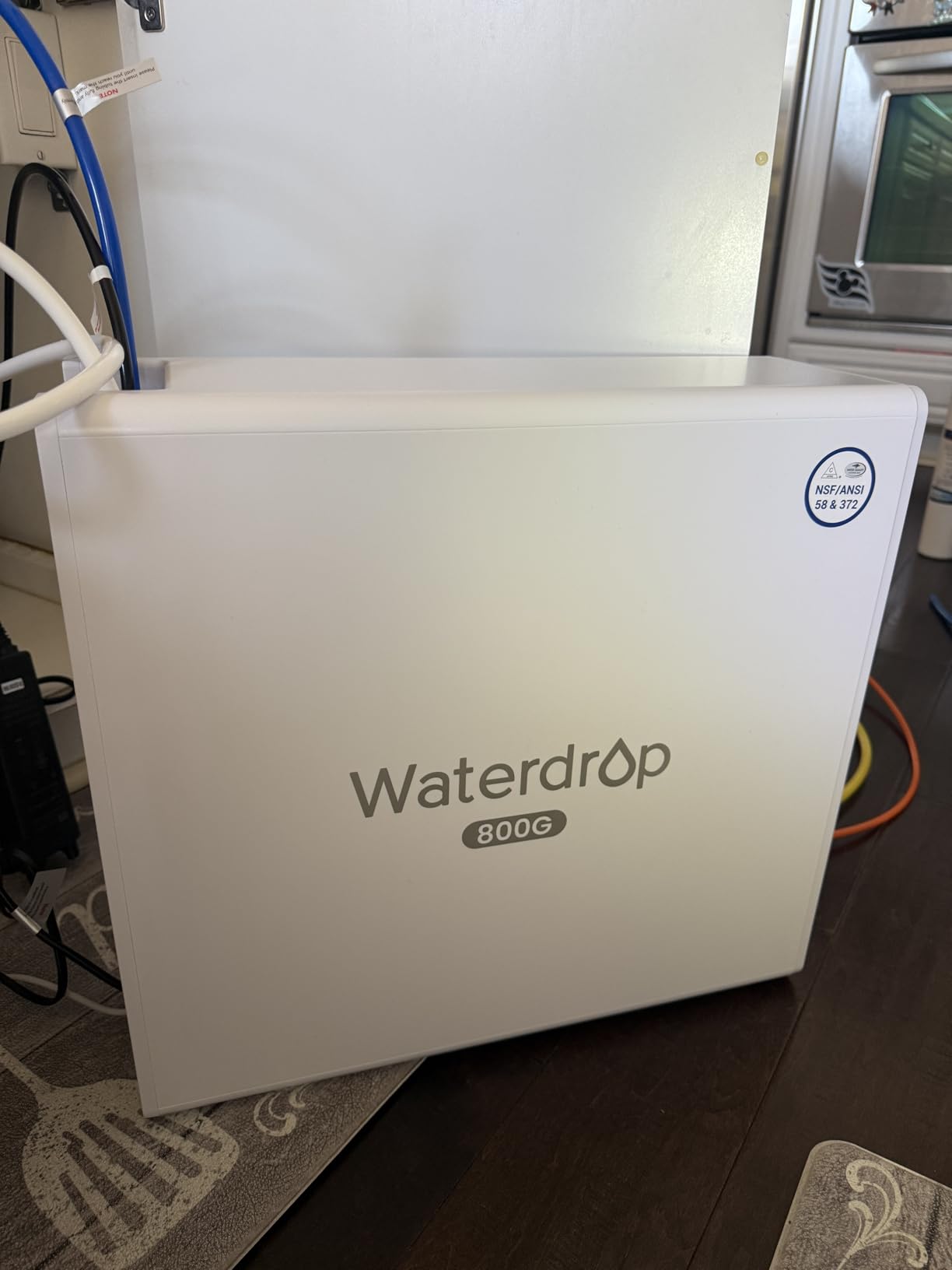 Waterdrop X8-Alkaline Mineral pH+ Tankless Reverse Osmosis System, NSF/ANSI 42&58&372 Certified, 800 GPD RO Water Filter, 10-Stage Filtration UnderSink RO System, 2:1 Pure to Drain, BPA Free - Customer Photo 1