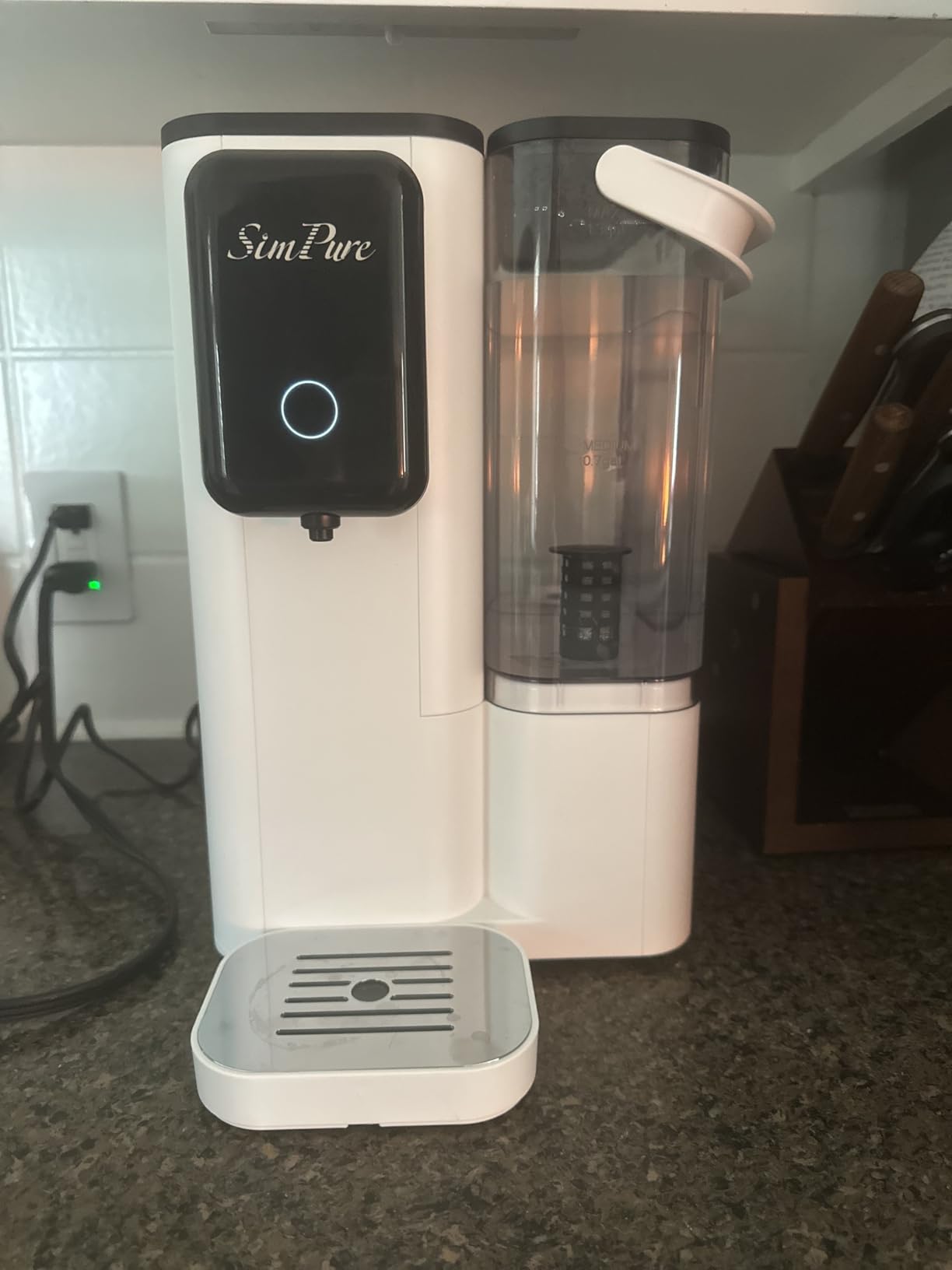 SimPure Y9A Countertop Reverse Osmosis Water Filter, Alkaline Remineralization 300 GPD 6 Stage Purification, RO Water Filtration System, Super Fast Filtering Portable Water Purifier - Customer Photo 1