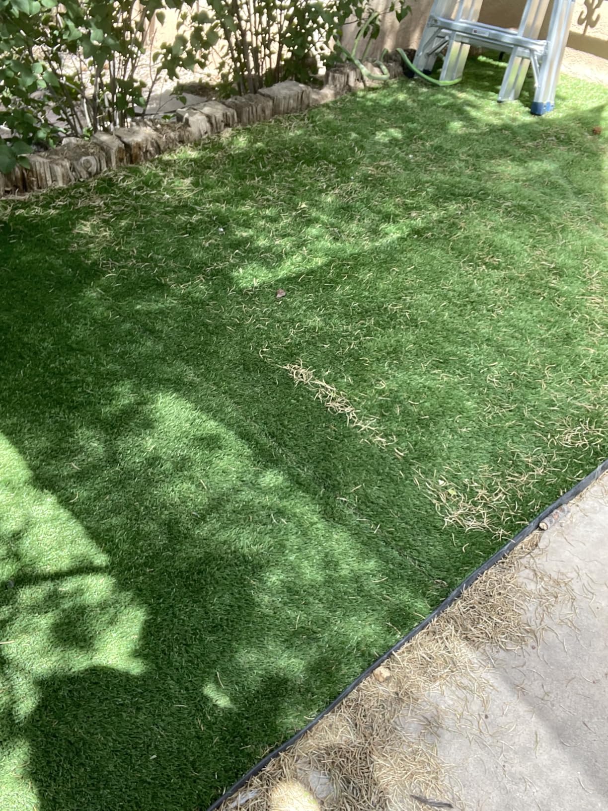 Artificial Turf Rake with Adjustable Steel Handle from 32 to 61 Inch, Durable Artificial Grass Rake, Turf Brush for Cleaning pet Hair, Large Fallen Leaves and Dead Grass from Artificial Turf - Customer Photo 1