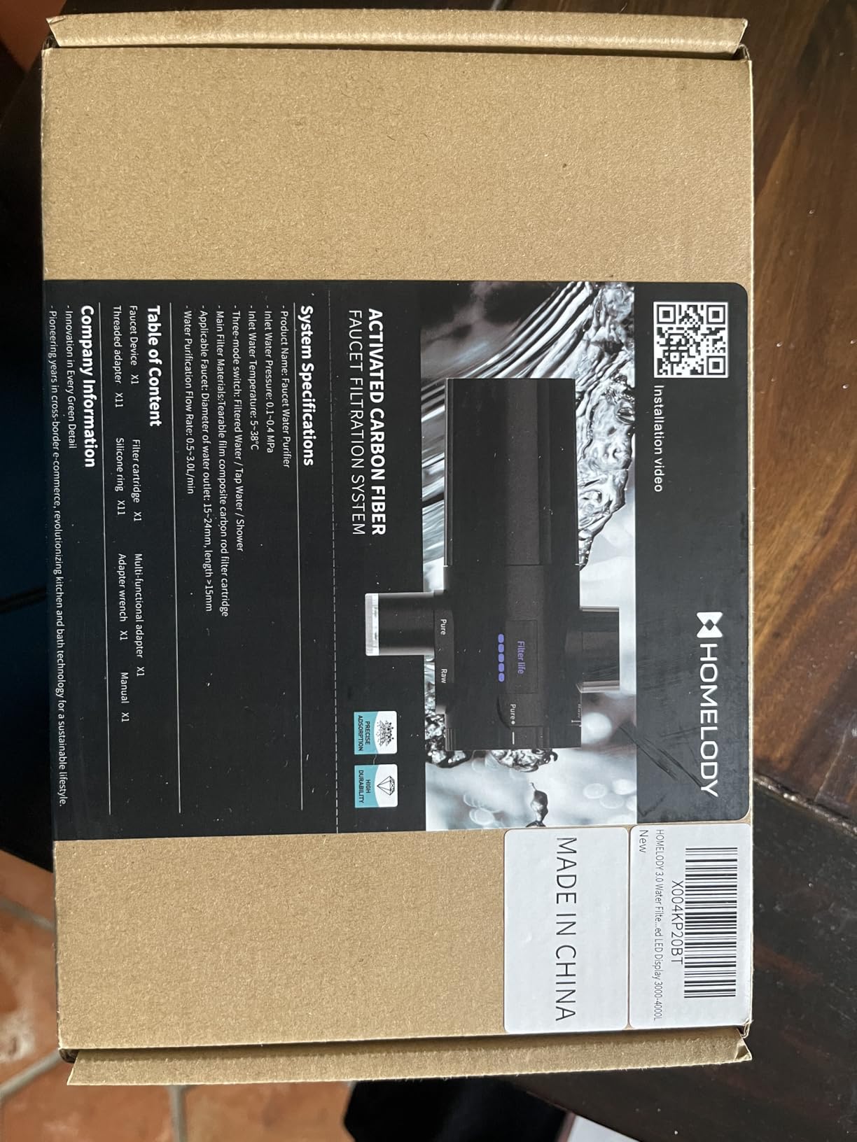 HOMELODY 3.0 Water Filter for Sink Faucet - Upgraded LED Display 3000-4000L Faucet Mount Tap Water Filter Reduces Lead Chlorine Heavy Metals, Fits Most Standard US Faucets Customer Review HOMELODY 3.0 Water Filter for Sink Faucet - Upgraded LED Display 3000-4000L Faucet Mount Tap Water Filter Reduces Lead Chlorine Heavy Metals, Fits Most Standard US Faucets - Customer Photo 1