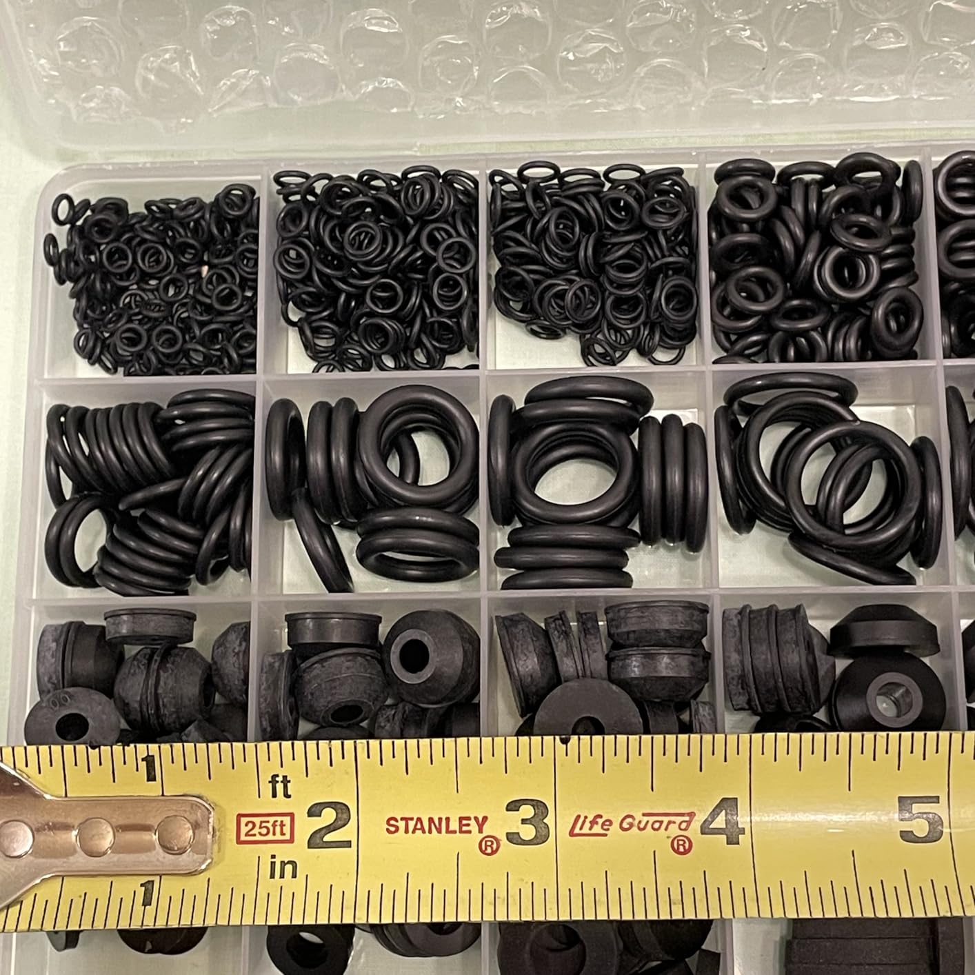 37 Sizes 1075Pcs Universal Plumbing Repair Kit Faucet washers & O-Rings & Sealing gaskets for Faucets, Hoses, Spigots and Other Home Plumbing fixtures with Pick Hook Customer Review 37 Sizes 1075Pcs Universal Plumbing Repair Kit Faucet washers & O-Rings & Sealing gaskets for Faucets, Hoses, Spigots and Other Home Plumbing fixtures with Pick Hook - Customer Photo 1