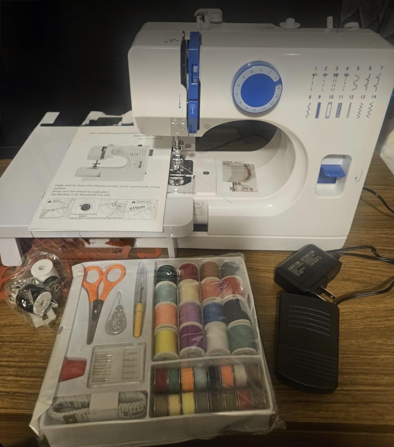 StitchMaster Pro Sewing Machine - Twin/Double Needle Compatible, 14 Stitches, Easy for Beginners & Home Users - Customer Photo 2