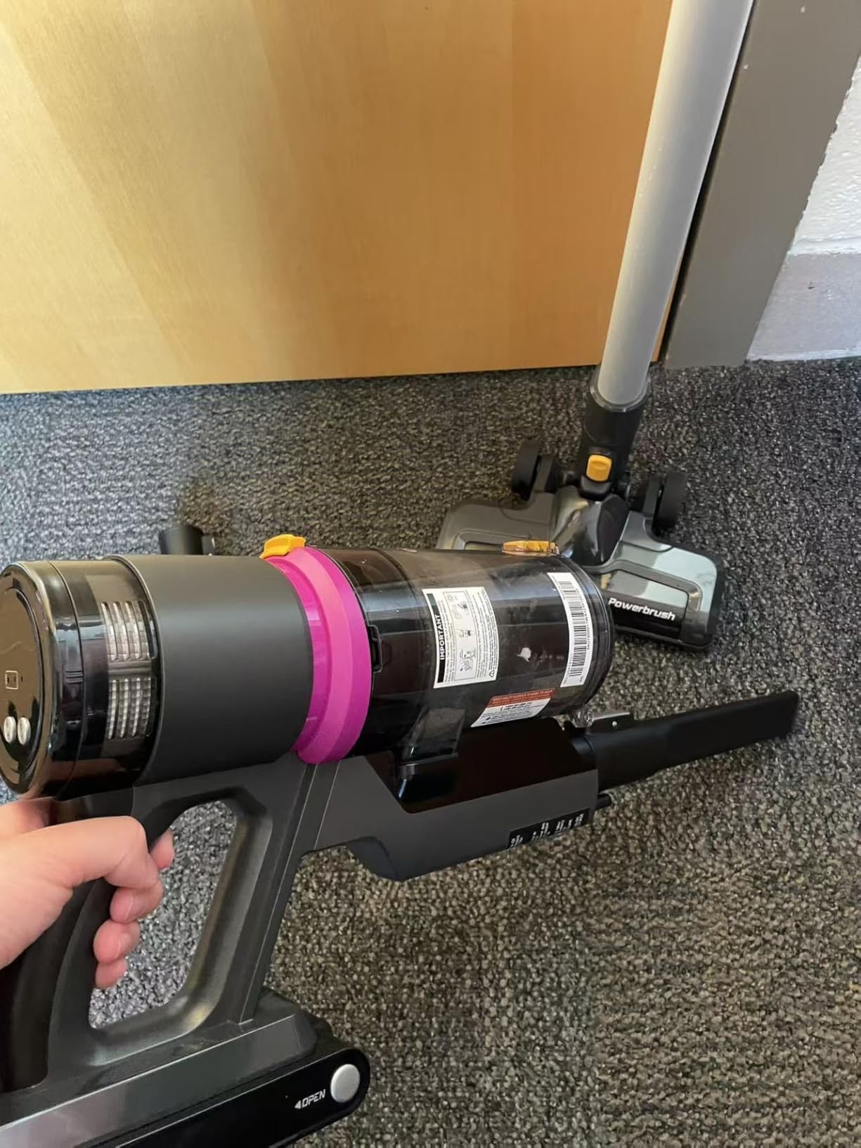 Eureka Cordless Vacuum Cleaner Lightweight, Stick Vacuum Rechargeable for Hardwood, Pet Hair, Black, ReactiClean 410 - Customer Photo 2