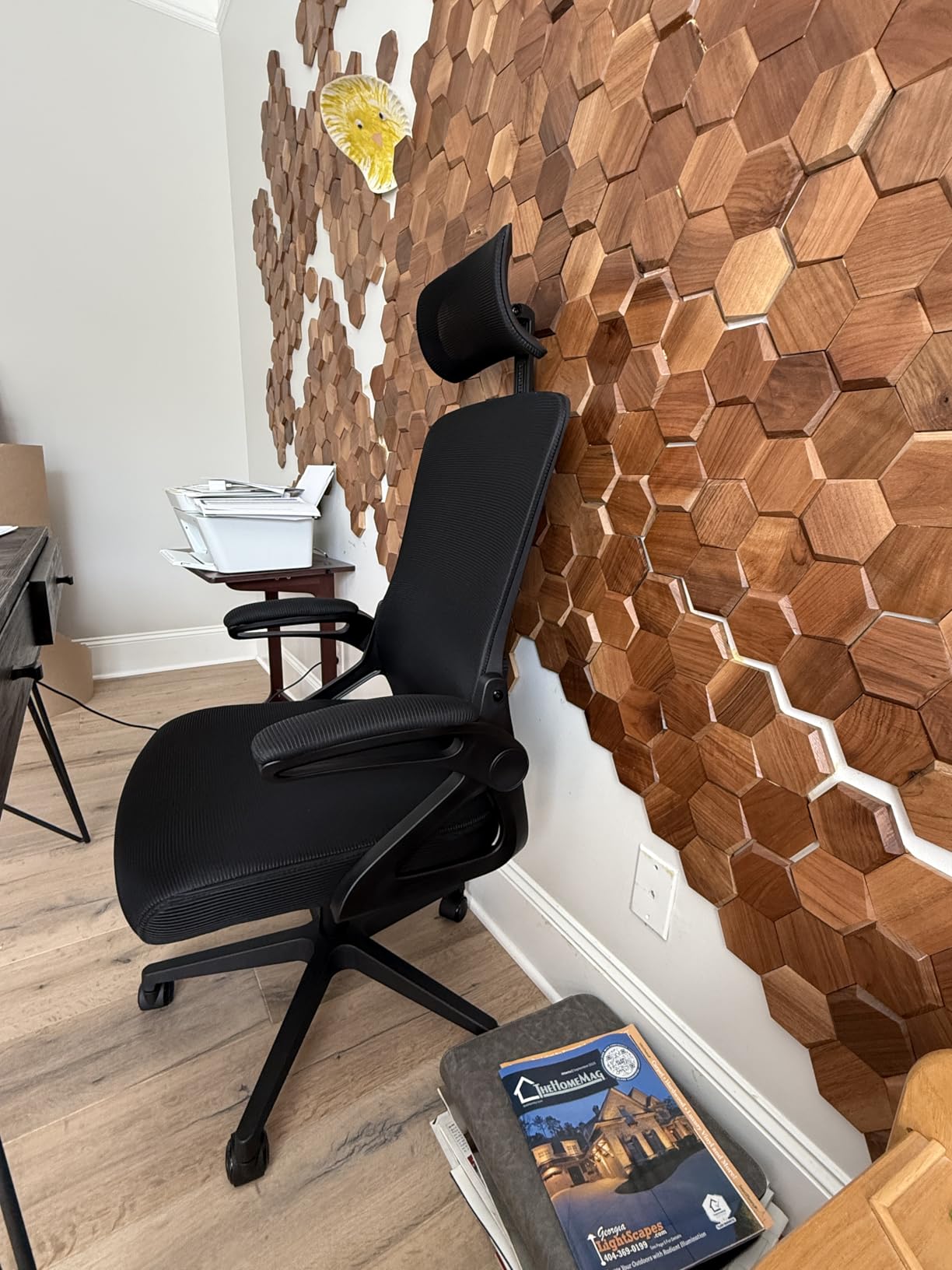 Fizzin Ergonomic Office Chair, 400 LBS Computer Chairs with Adjustable Lumbar Support, Breathable Mesh Desk Chair Ergonomic with Thickened Cushion, Comfy Home Office Desk Chair (Black) - Customer Photo 2