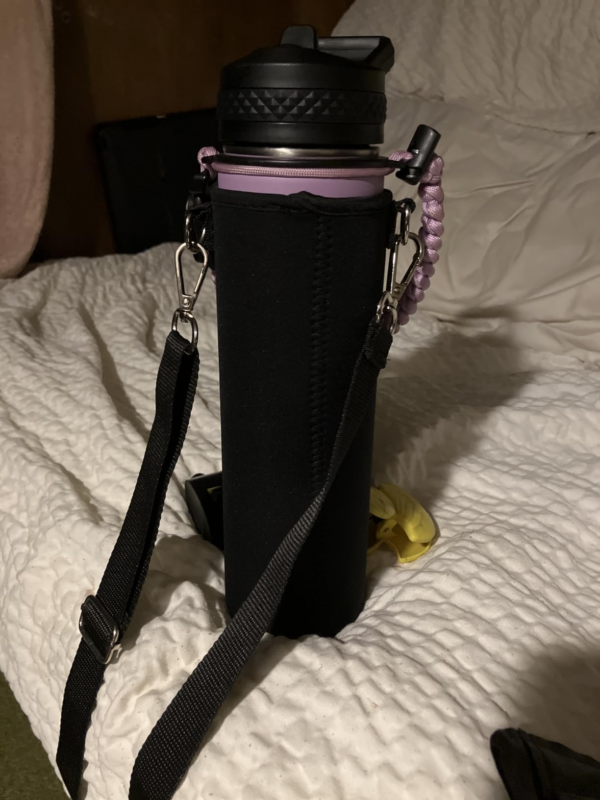 Insulated Water Bottle 24oz, Triple Wall Vacuum Stainless Steel (Cold for 48 Hrs, Hot for 24Hrs), Leak Proof & Non-BPA, 24oz Hydro Water Flask with Paracord Handle & Straw Spout Lids - Customer Photo 1