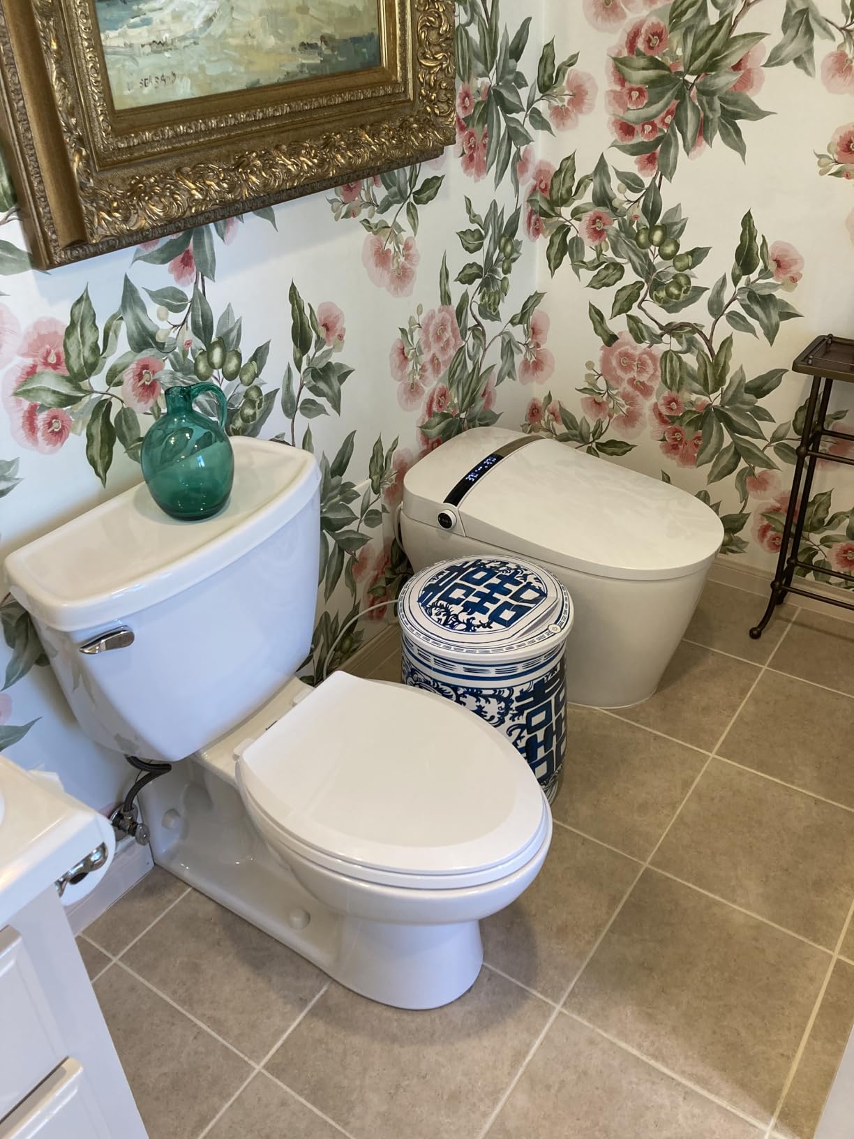 Macerating Toilet System Kit, Upflush Toilet with Pump For Basement, 4 in 1 Macerator Pump for Sink/Kitchen/Shower/Laundry/Bathtub Wastewater Lifting, Up to 23ft/230ft, 17.7inch Elongated Bowl - Customer Photo 2