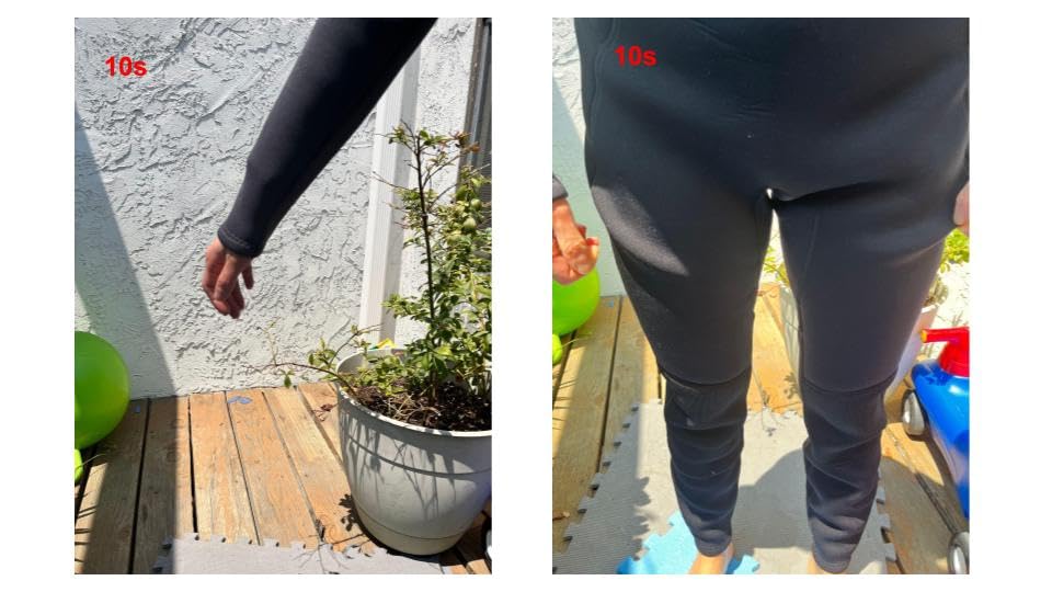 Wetsuit Women 3/2mm Neoprene – Plus Size & Tall, Full Body Thermal Wet Suit in Cold Water - Customer Photo 1
