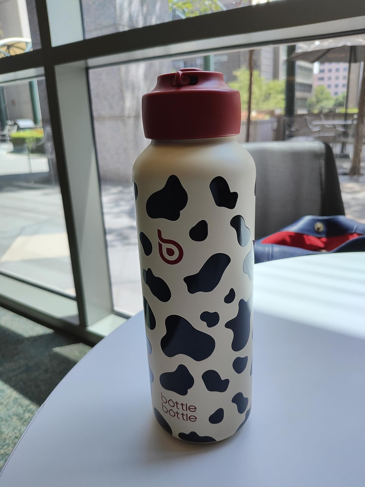 BOTTLE BOTTLE Water Bottle for Carbonated Drinks 20oz Insulated Bottles for Fizzy Drinks Keep Carbonation Longer Leak Proof for Sports Travel School(Pearl White) - Customer Photo 1