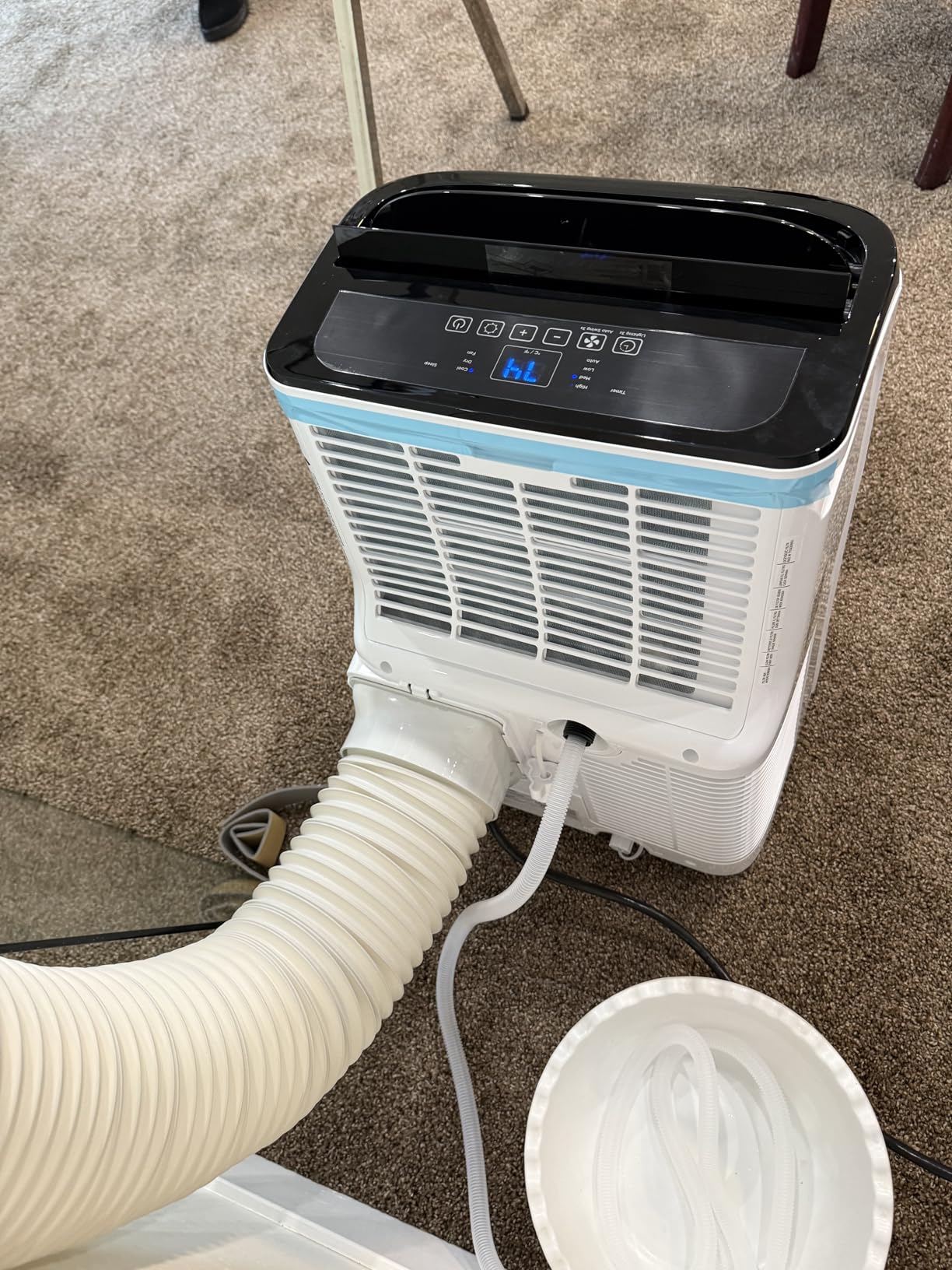 14,000 BTU Portable Air Conditioner Cools Up to 700 Sq.Ft, 3-IN-1 Energy Efficient Portable AC Unit with Remote Control & Installation Kits for Large Room, Campervan, Office, Temporary Space Customer Review 14,000 BTU Portable Air Conditioner Cools Up to 700 Sq.Ft, 3-IN-1 Energy Efficient Portable AC Unit with Remote Control & Installation Kits for Large Room, Campervan, Office, Temporary Space - Customer Photo 2