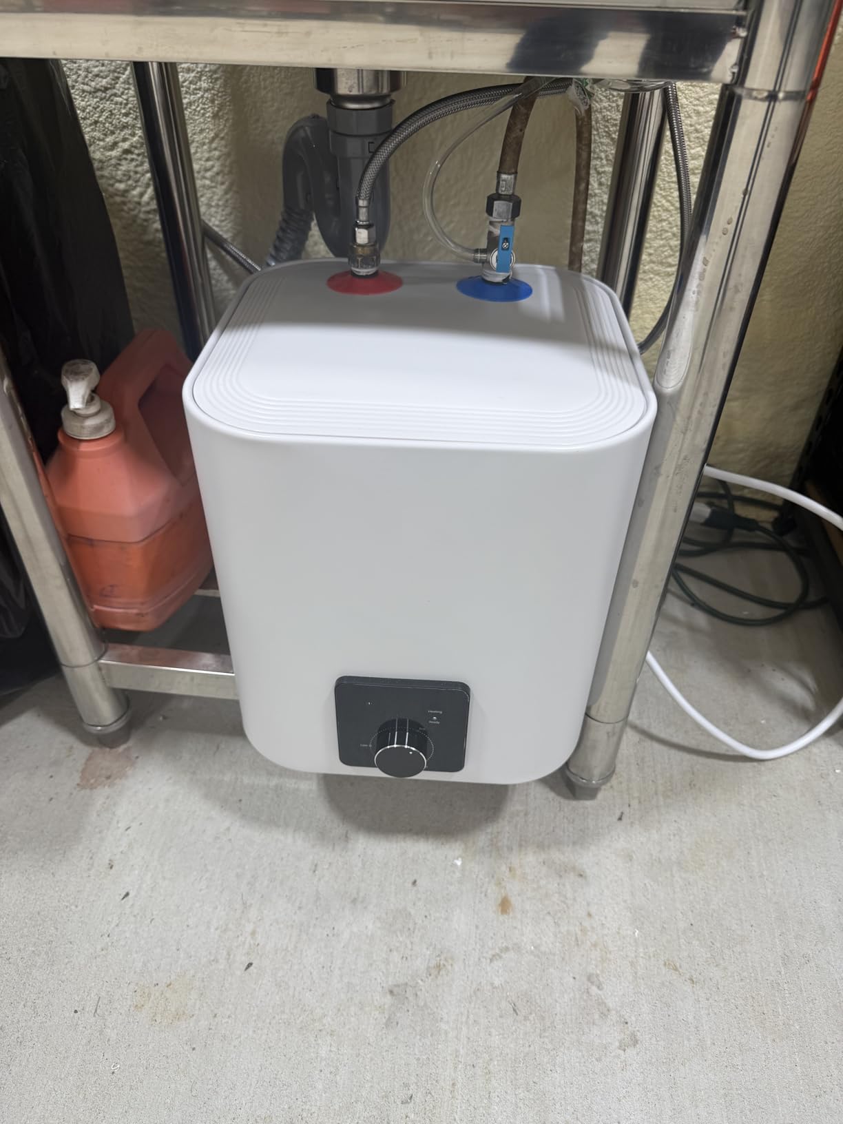 1.8 Gallon Electric Mini Tank Water Heater, 110V 1500W Point of Use On Demand Under Sink Instant Hot Water Heater for Home Kichen Bathroom - Customer Photo 4